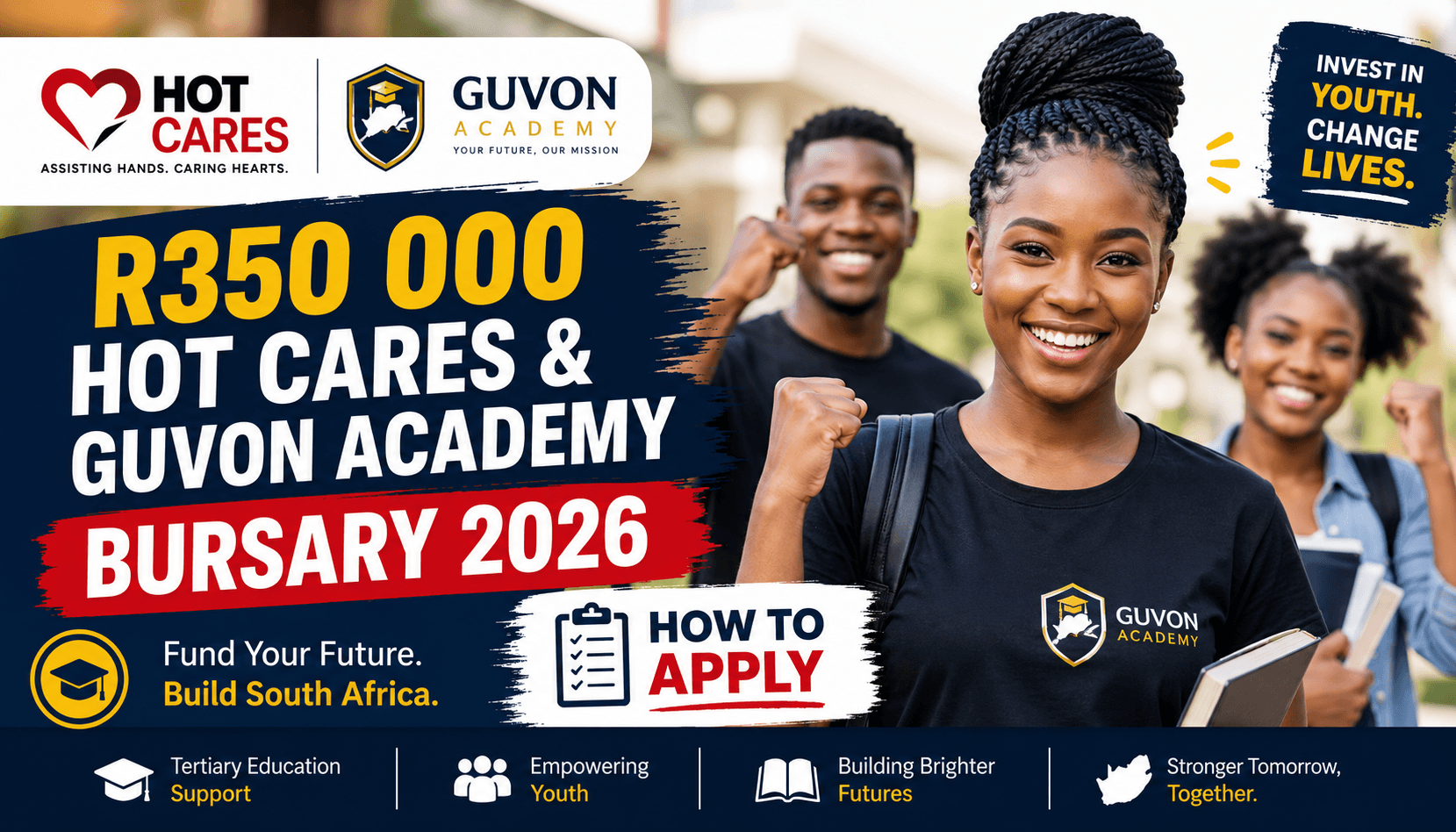 R350 000 Hot Cares & Guvon Academy Bursary 2026: How to Apply
