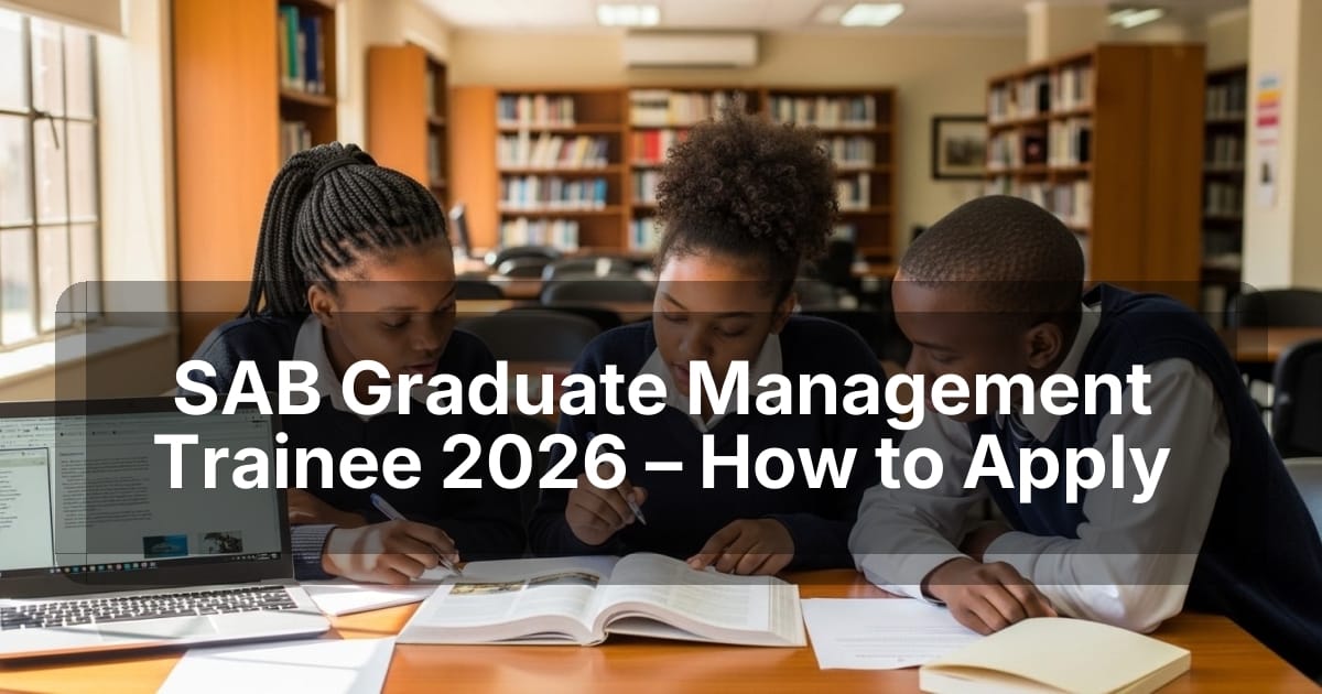 SAB Graduate Management Trainee 2026 – How to Apply