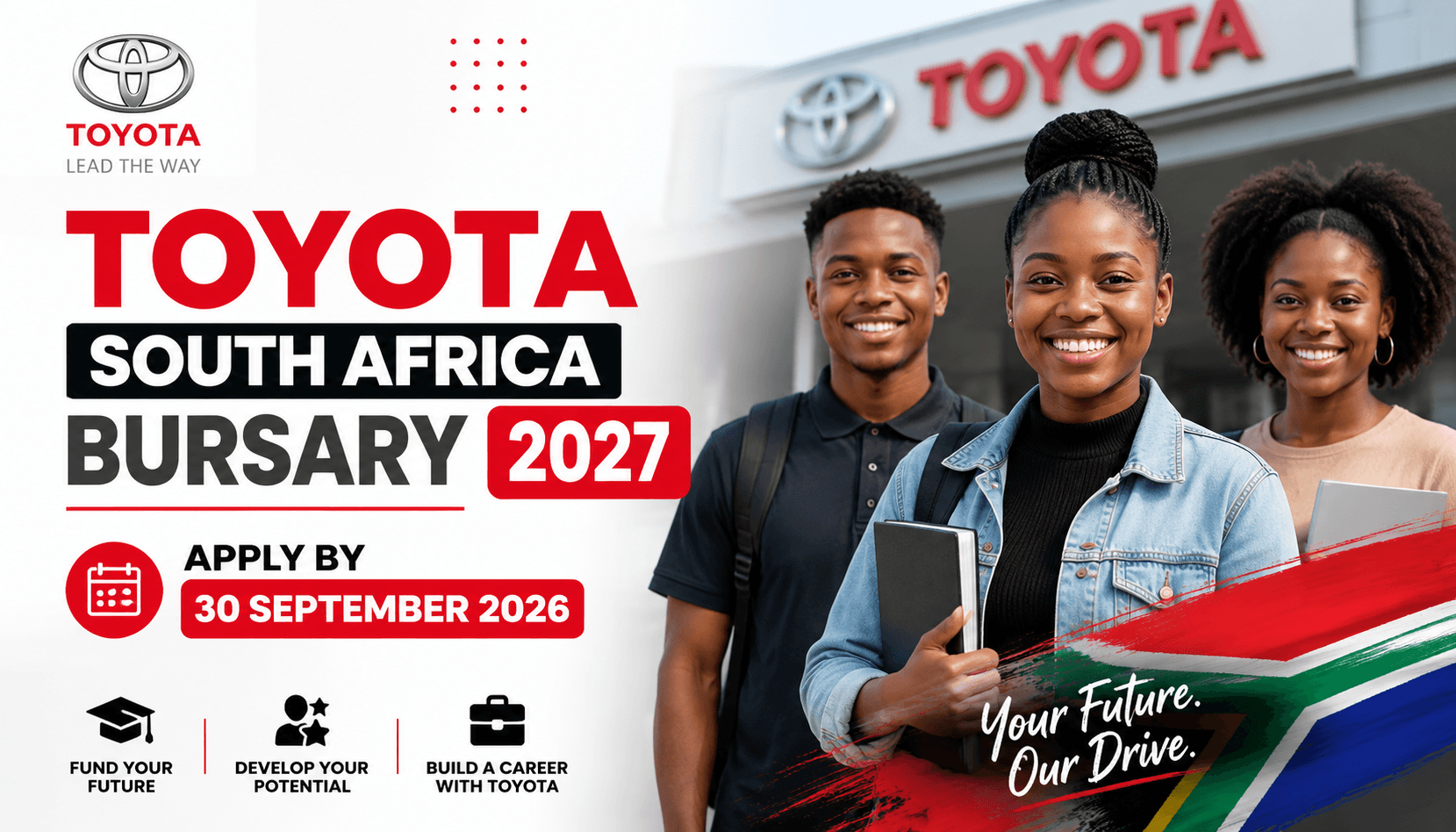 Toyota South Africa Bursary 2027: Apply by 30 September 2026