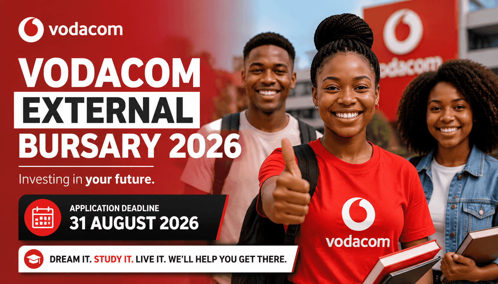 Vodacom External Bursary 2026: How to Apply by 31 August