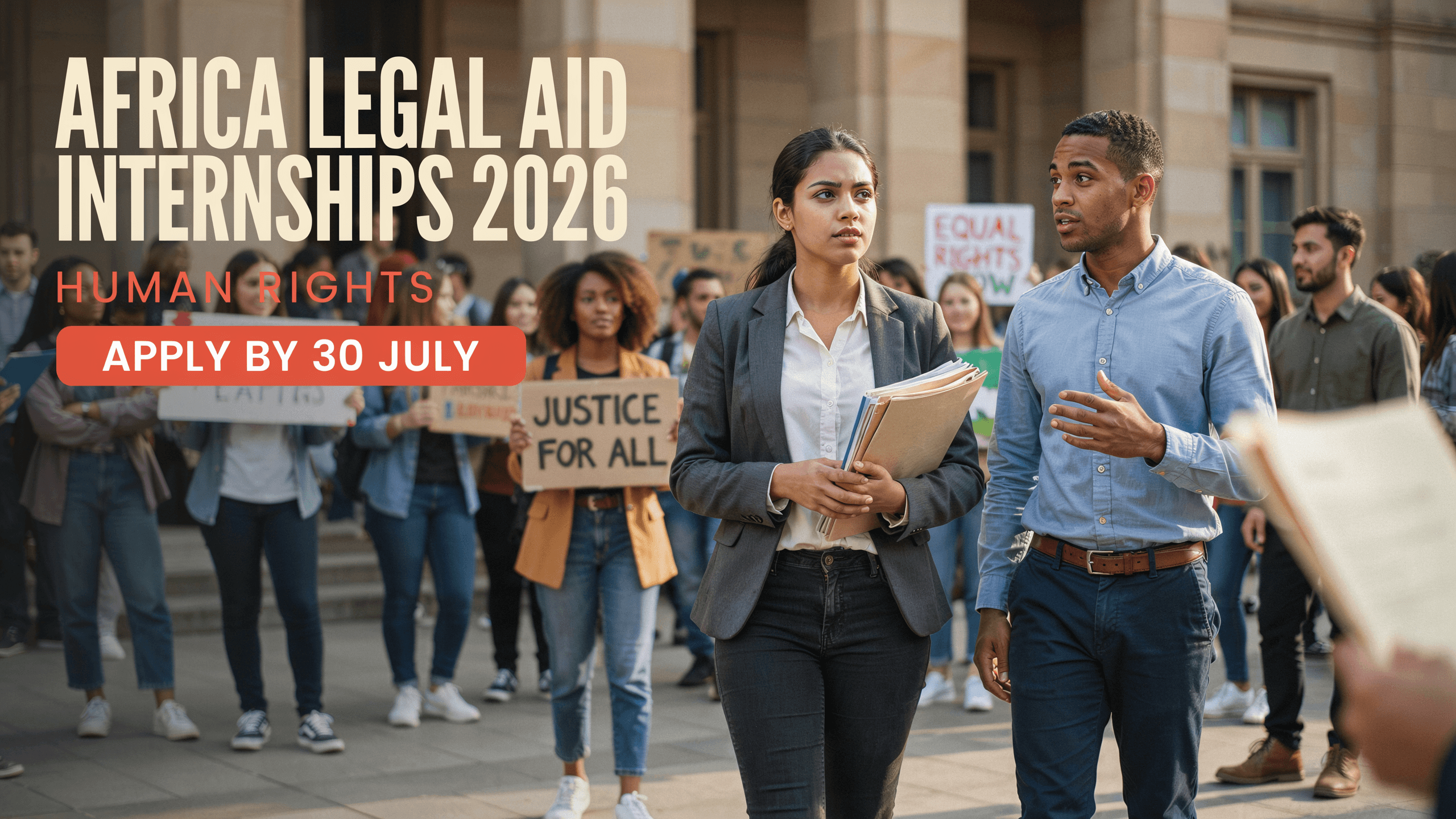 Africa Legal Aid Internships 2026 – Human Rights – Apply 30 July