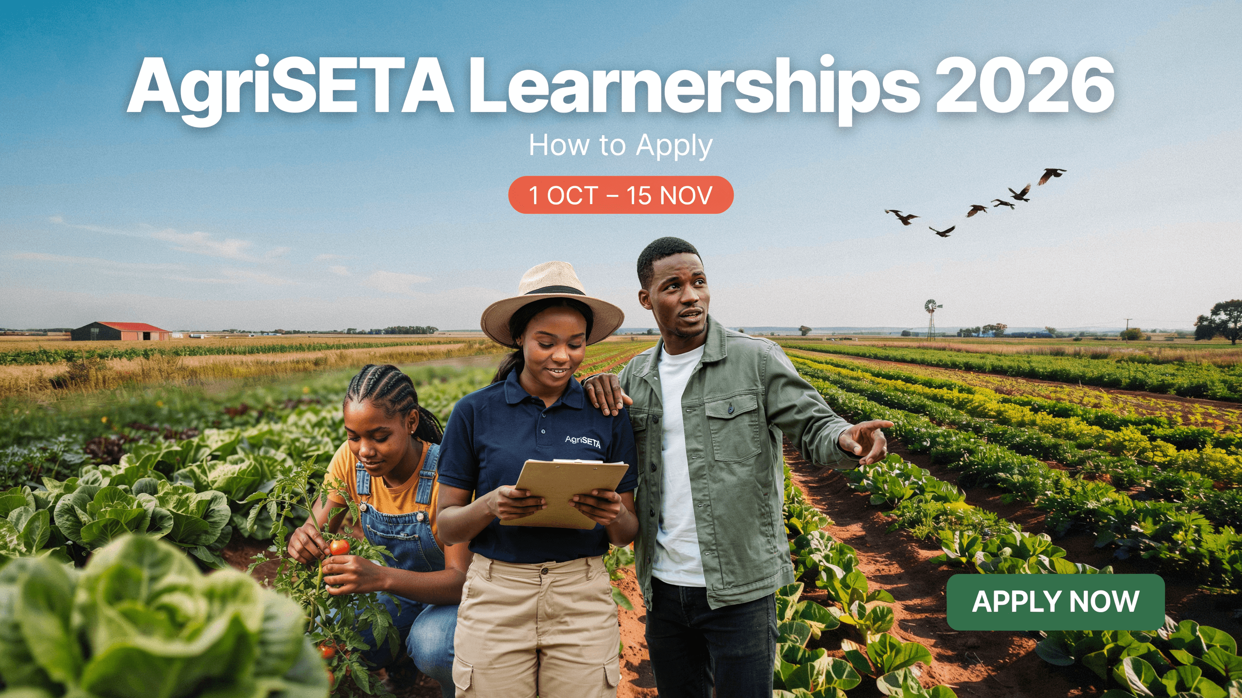 AgriSETA Learnerships 2026: How to Apply (1 Oct – 15 Nov)