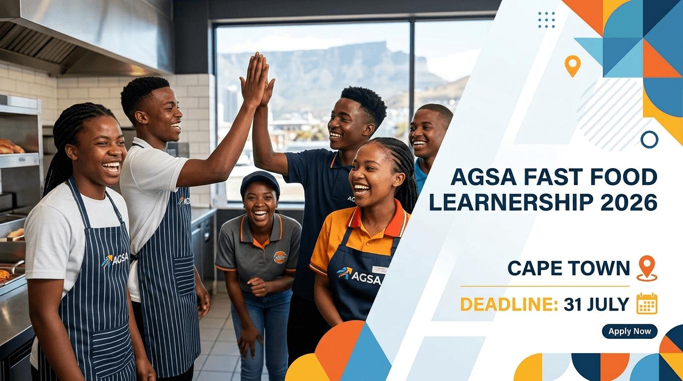 AGSA Fast Food Learnership 2026 – Cape Town, Deadline 31 July