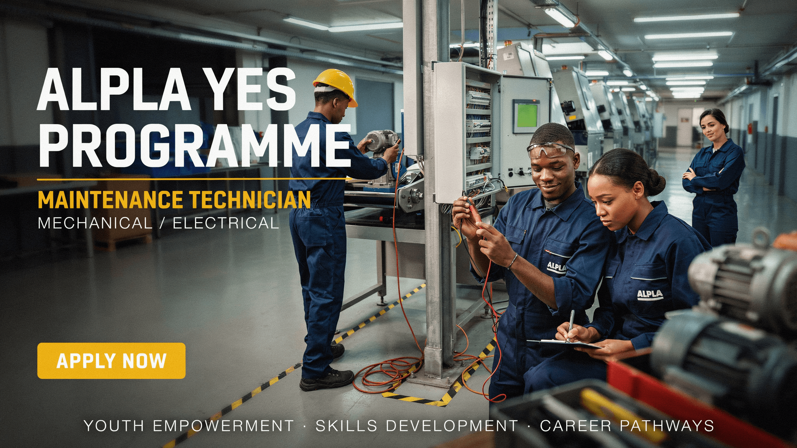 ALPLA YES Programme – Maint Tech (Mech/Electrical) – Apply