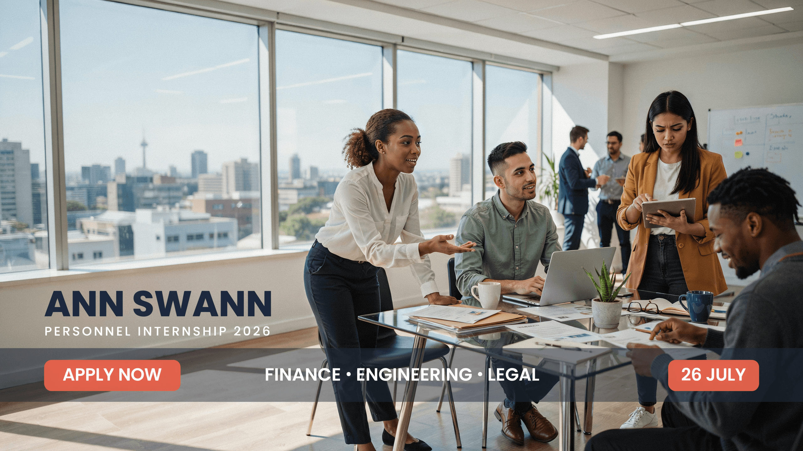 Ann Swann Personnel Internship 2026–Finance/Engineering/Legal–26 July