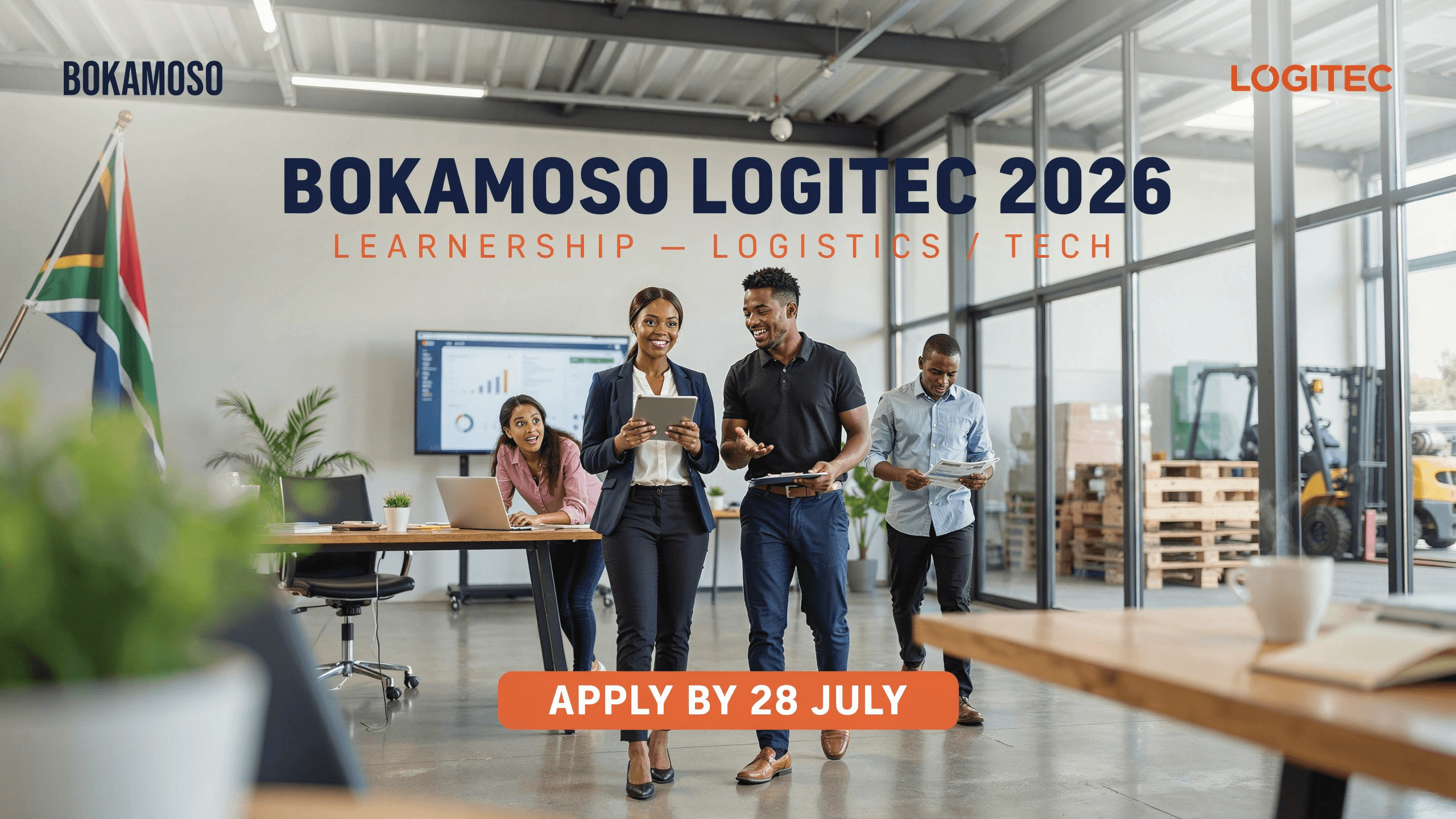 Bokamoso Logitec 2026 Learnership – Logistics/Tech – Apply by 28 July