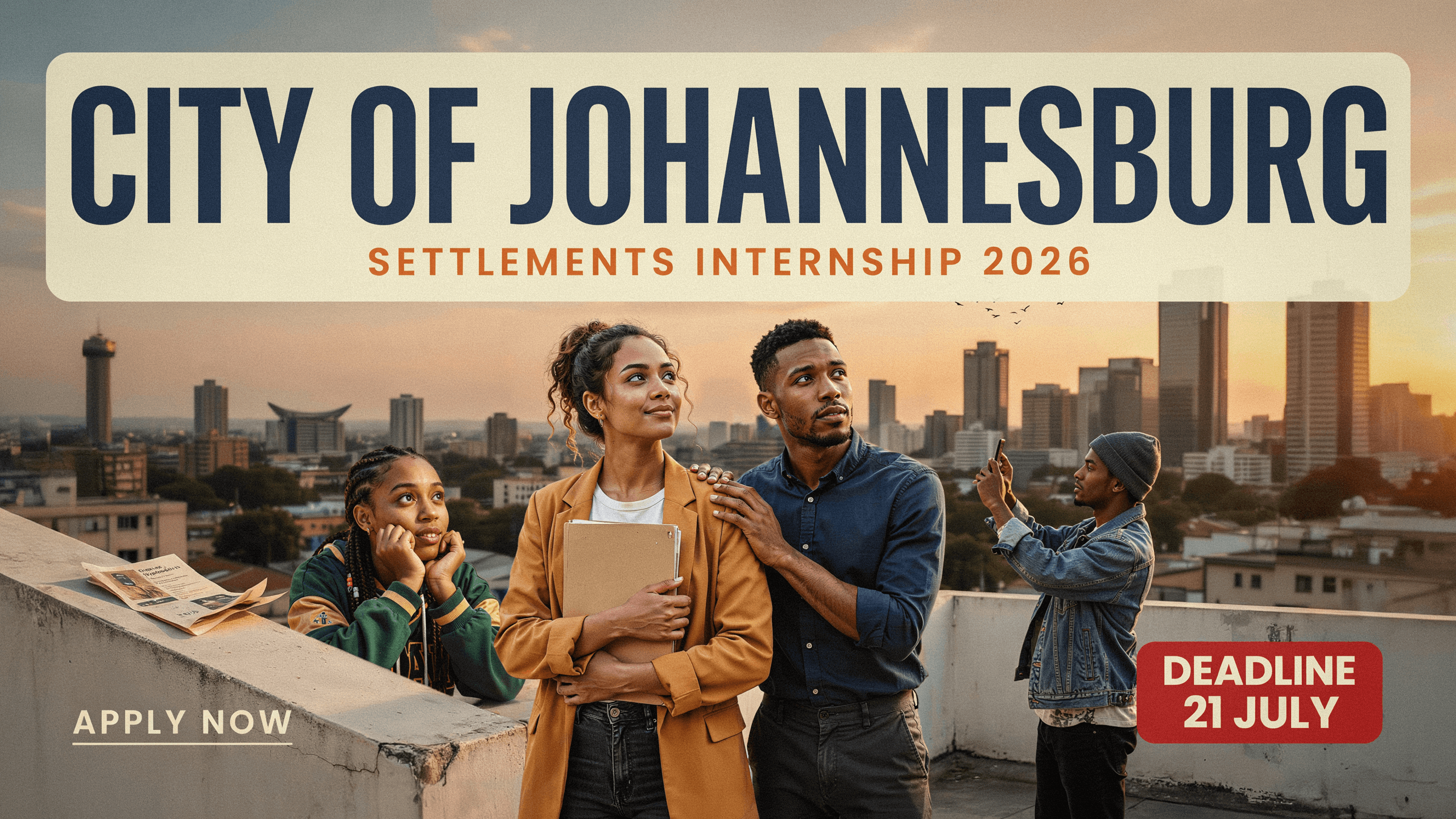 City of Johannesburg Settlements Internship 2026 – Deadline 21 July