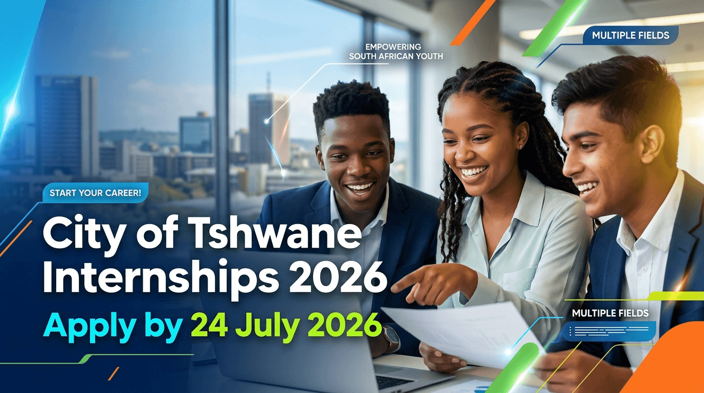 City of Tshwane Internships 2026 – Apply by 24 July 2026