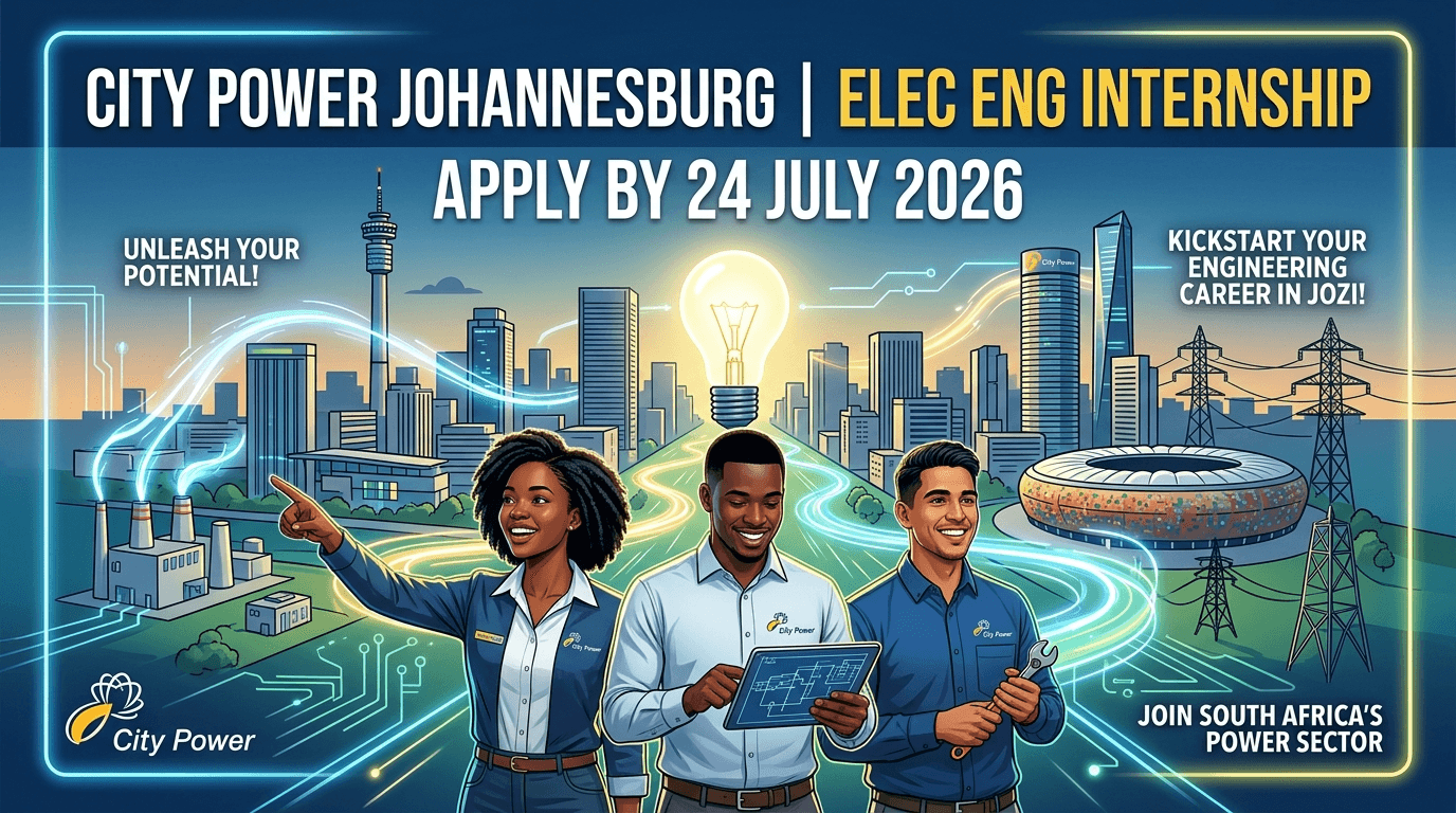 City Power Johannesburg Elec Eng Internship – Apply by 24 July 2026