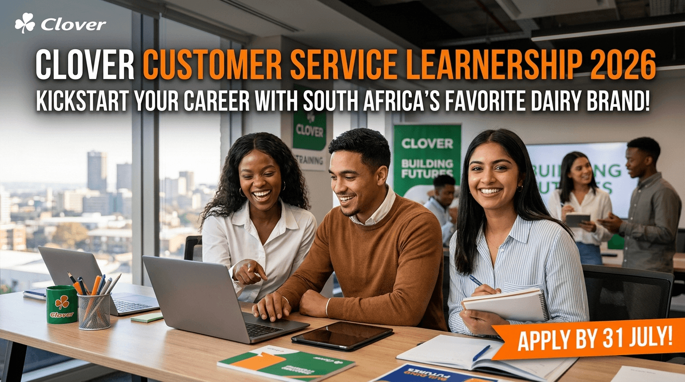 Clover Customer Service Learnership 2026 – Apply by 31 July