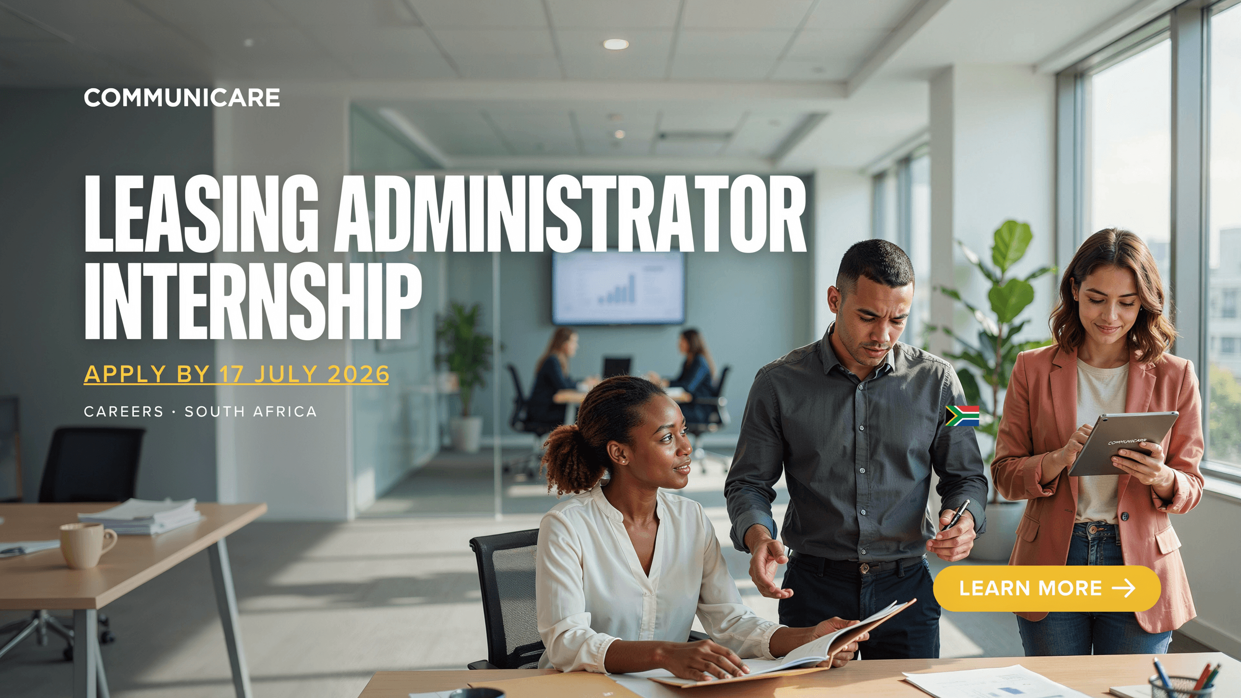 Communicare Leasing Administrator Internship – Apply by 17 July 2026