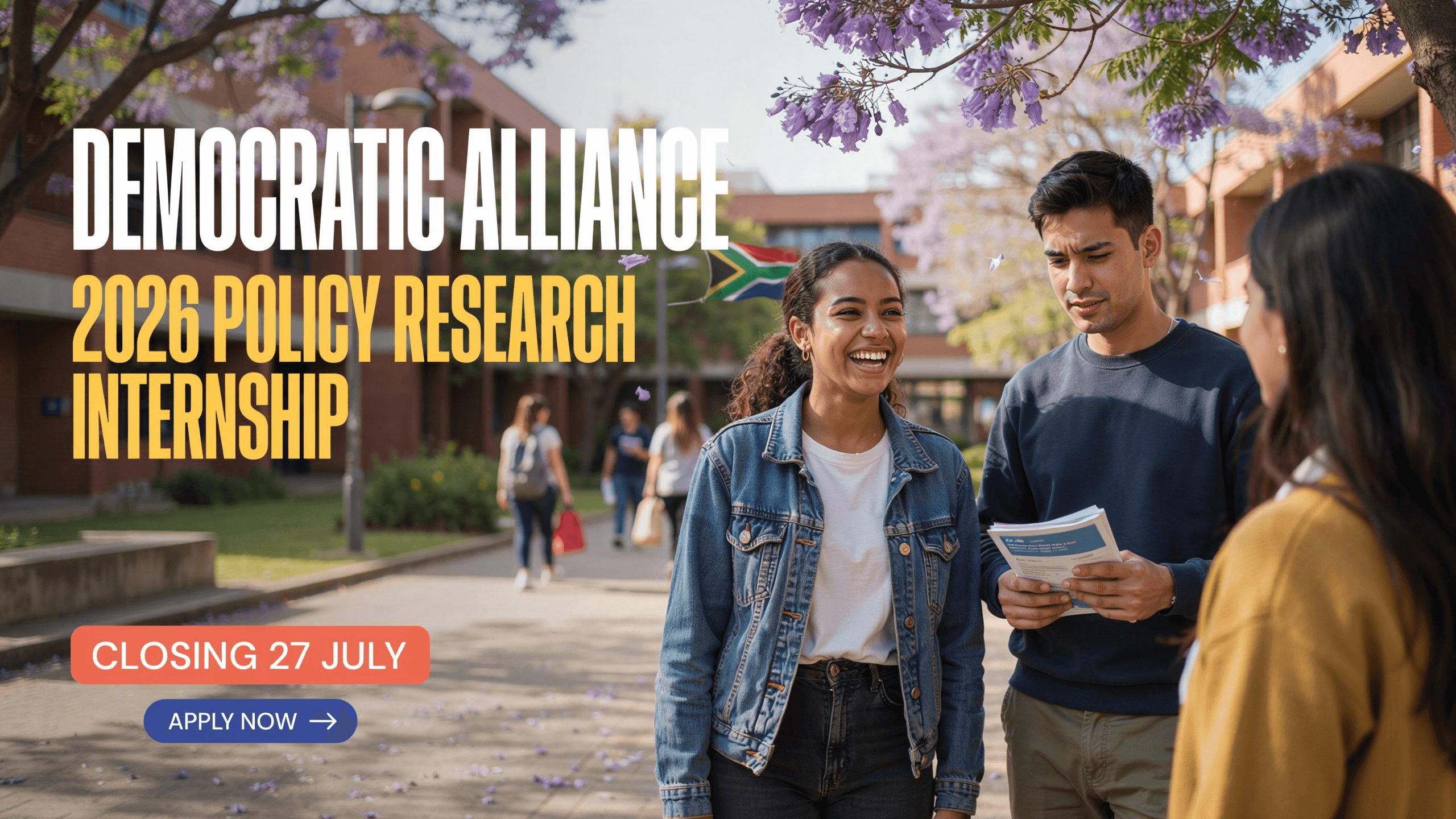 Democratic Alliance 2026 Policy Research Internship closes 27 July