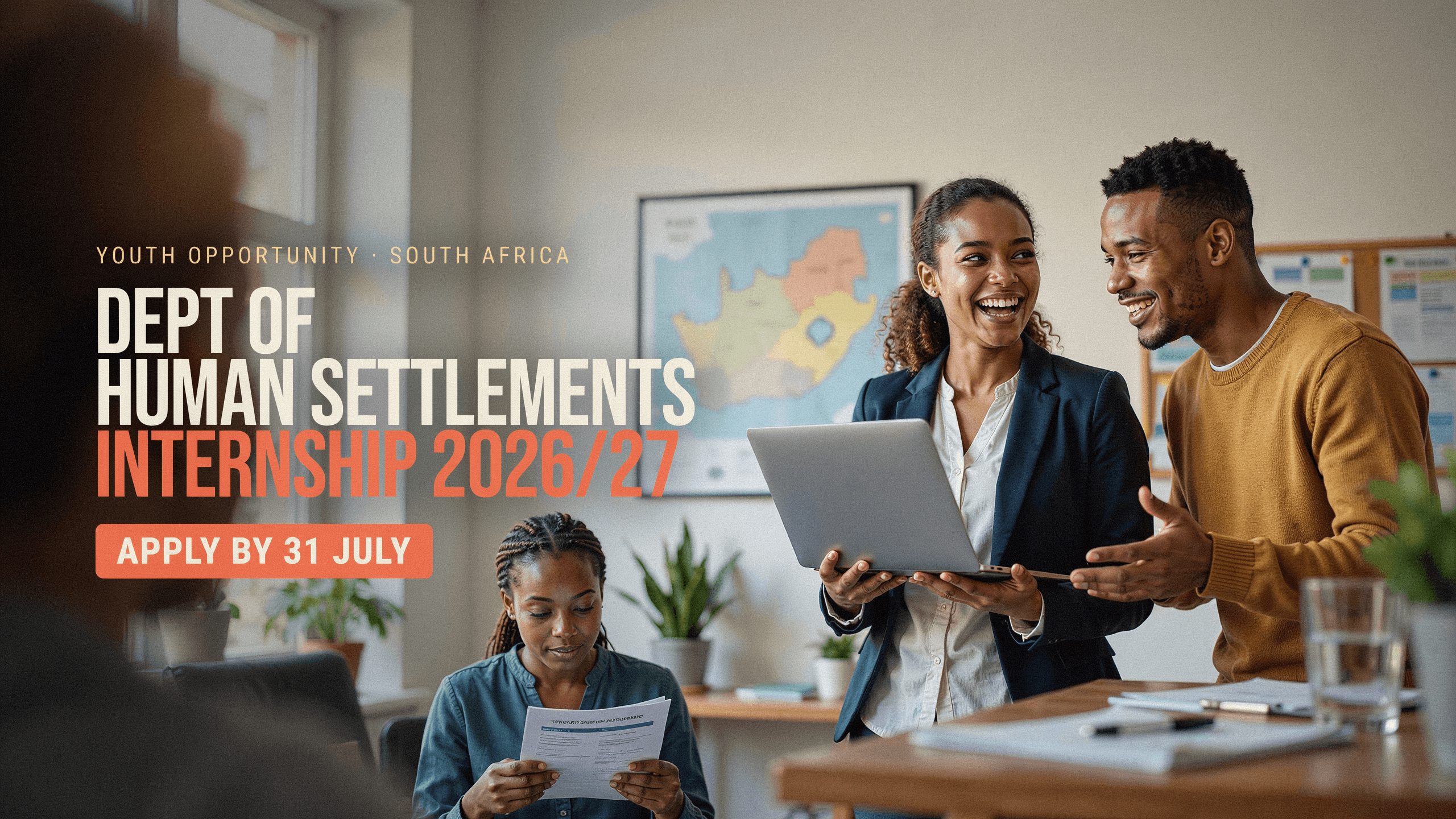 Dept of Human Settlements Internship 2026/27 – Apply by 31 July