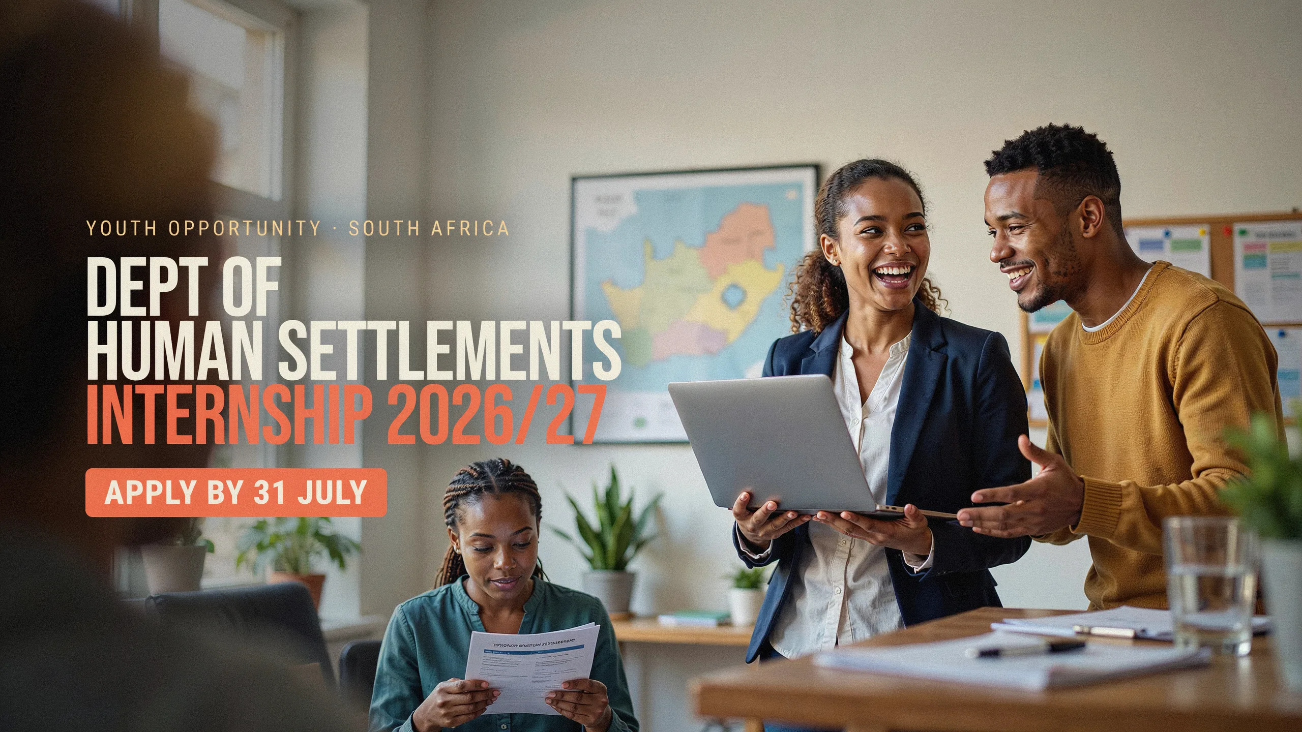 Dept of Human Settlements Internship 2026/27 – Apply by 31 July
