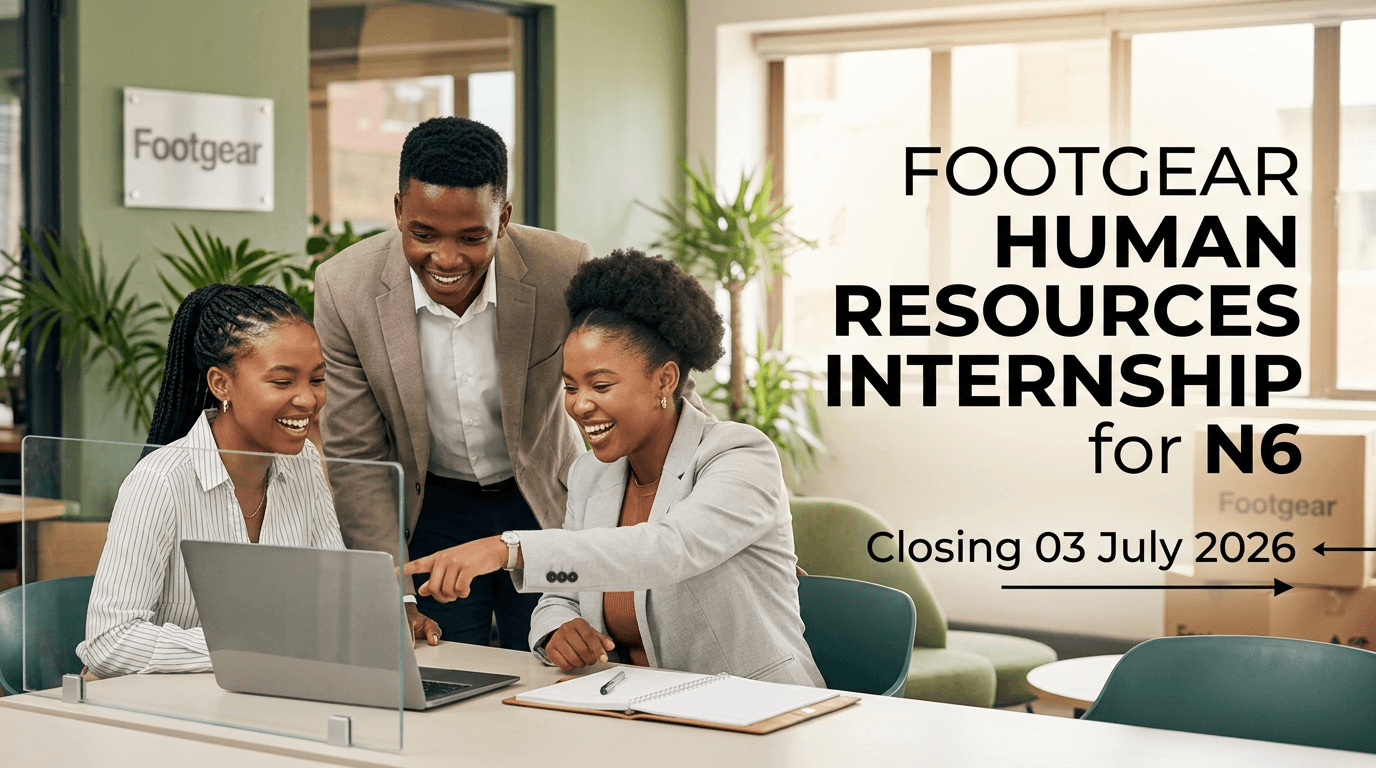 Footgear Human Resources Internship for N6 – Closing 03 July 2026