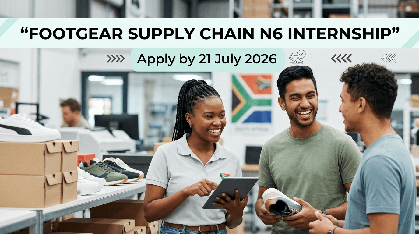 Footgear Supply Chain N6 Internship – Apply by 21 July 2026