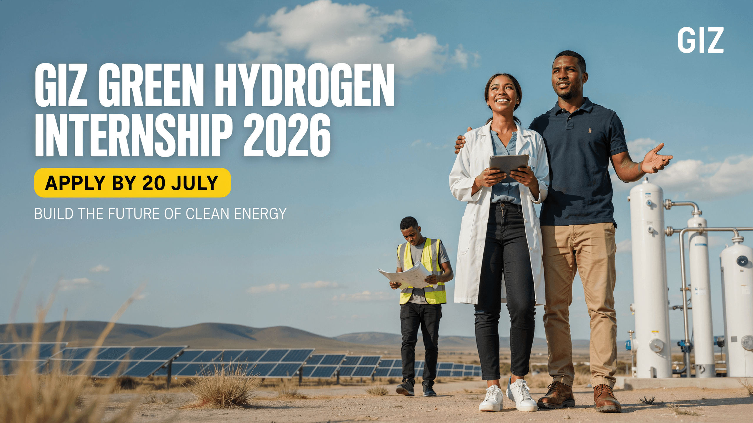 GIZ Green Hydrogen Internship 2026 – Apply by 20 July