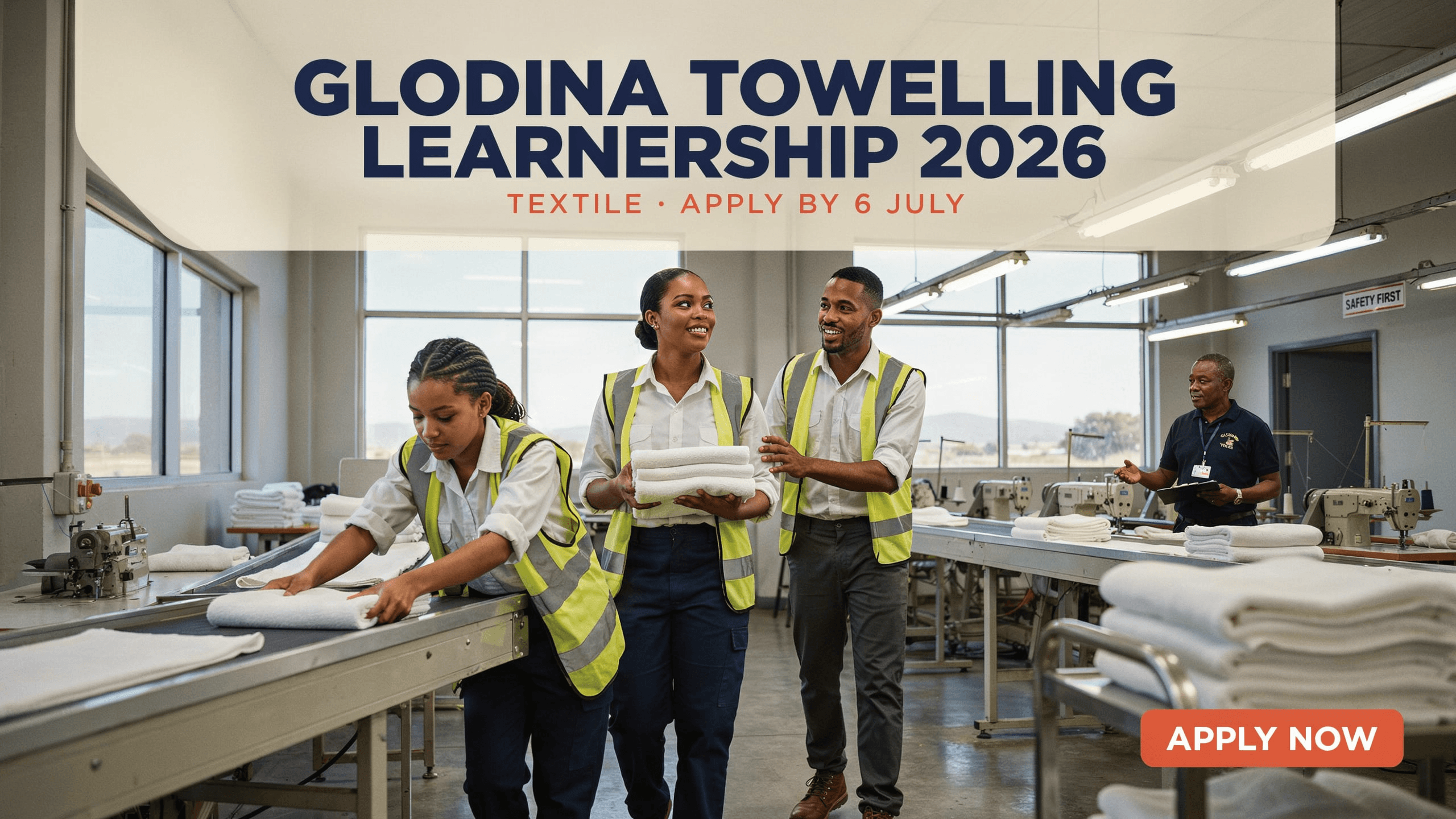 Glodina Towelling Learnership 2026 – Textile, Apply by 6 July