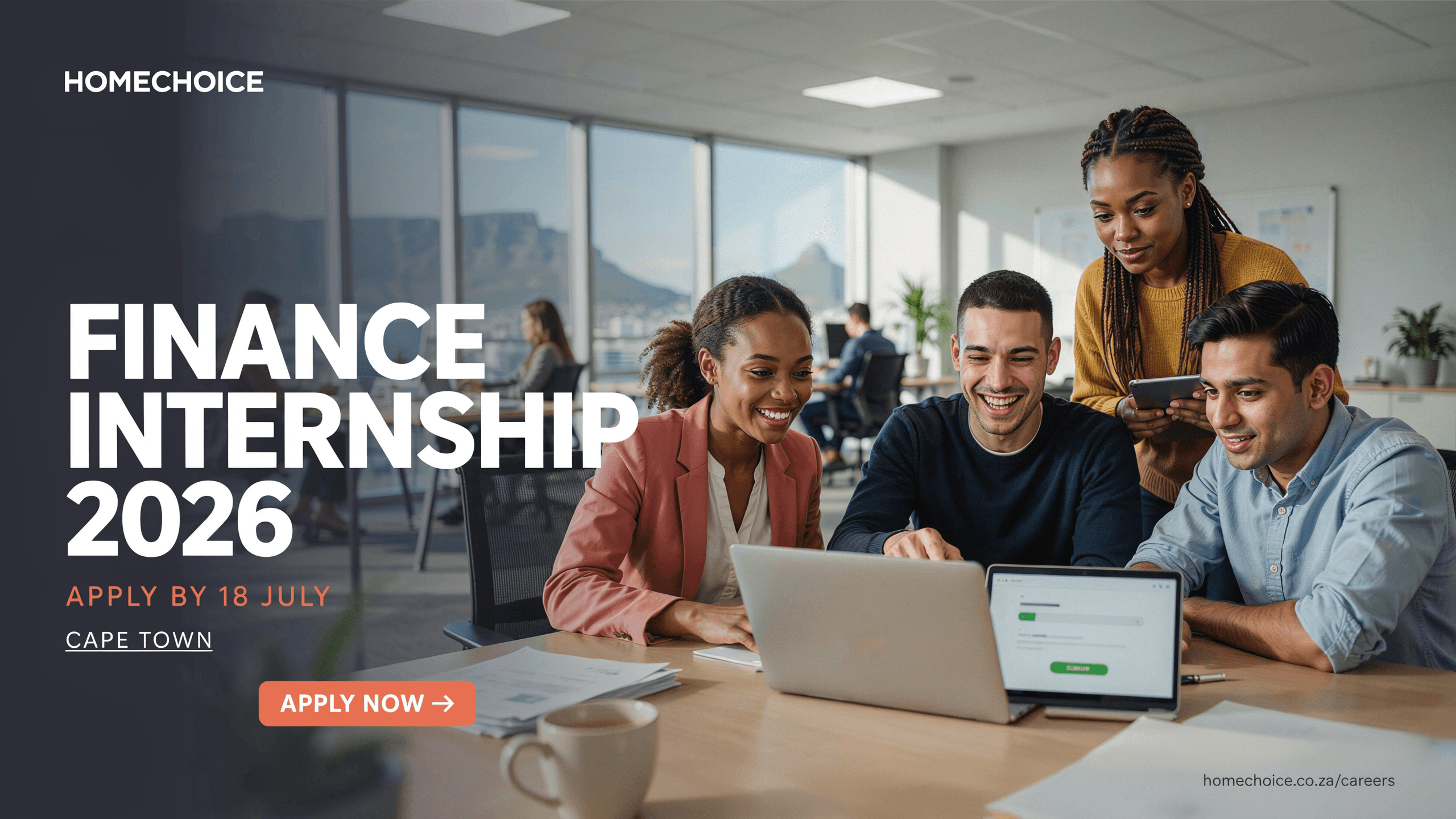 homechoice Finance Internship 2026 - Apply by 18 July (Cape Town)