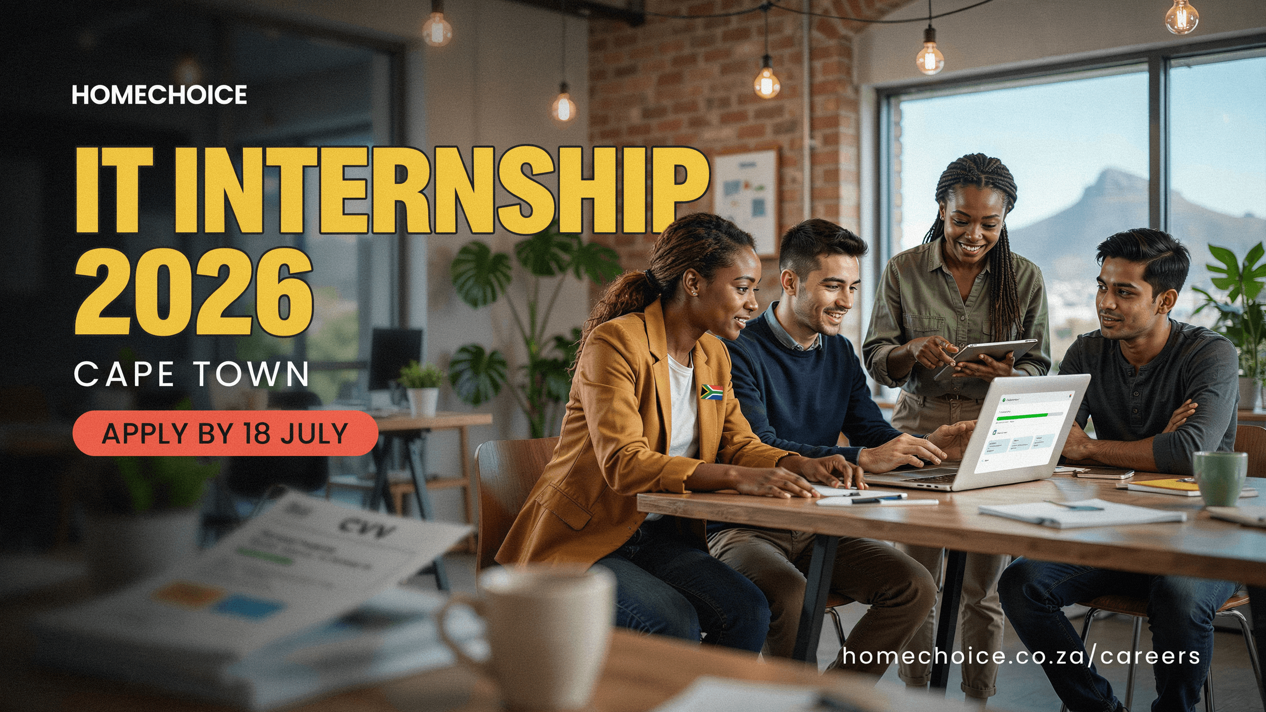 homechoice IT Internship 2026 – Cape Town – Apply by 18 July