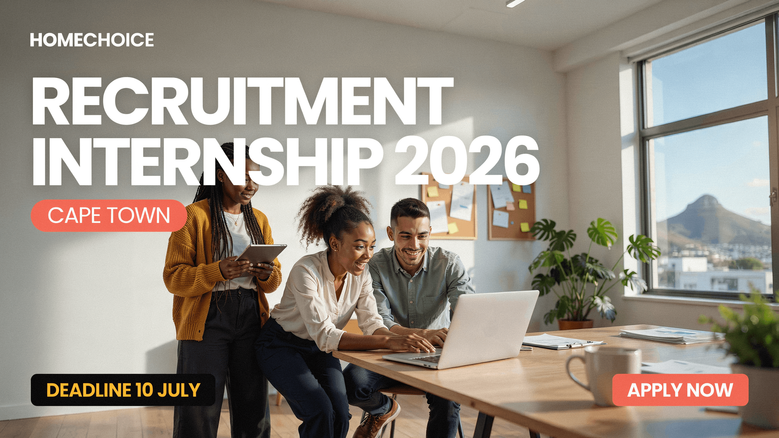 homechoice Recruitment Internship 2026 – Cape Town, Deadline 10 July