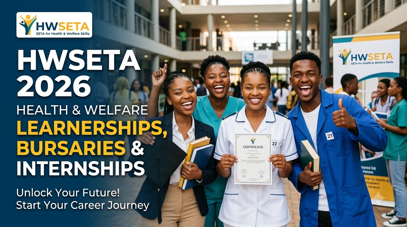 HWSETA 2026 health & welfare learnerships, bursaries & internships