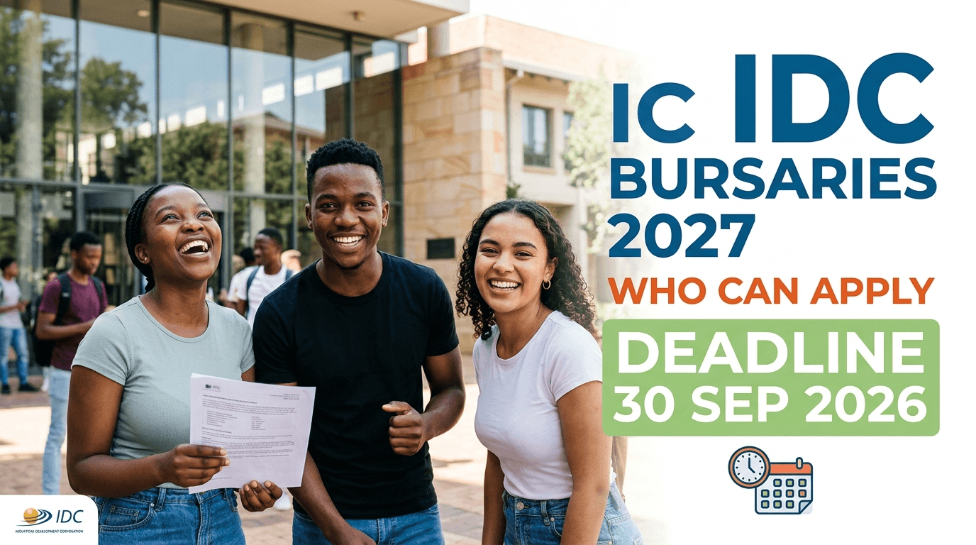 IDC Bursaries 2027 - Who Can Apply and Deadline 30 Sep 2026