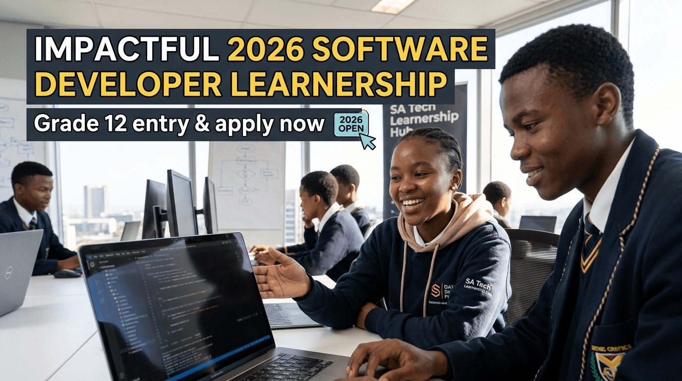 Impactful 2026 Software Developer Learnership: Grade 12 entry & apply