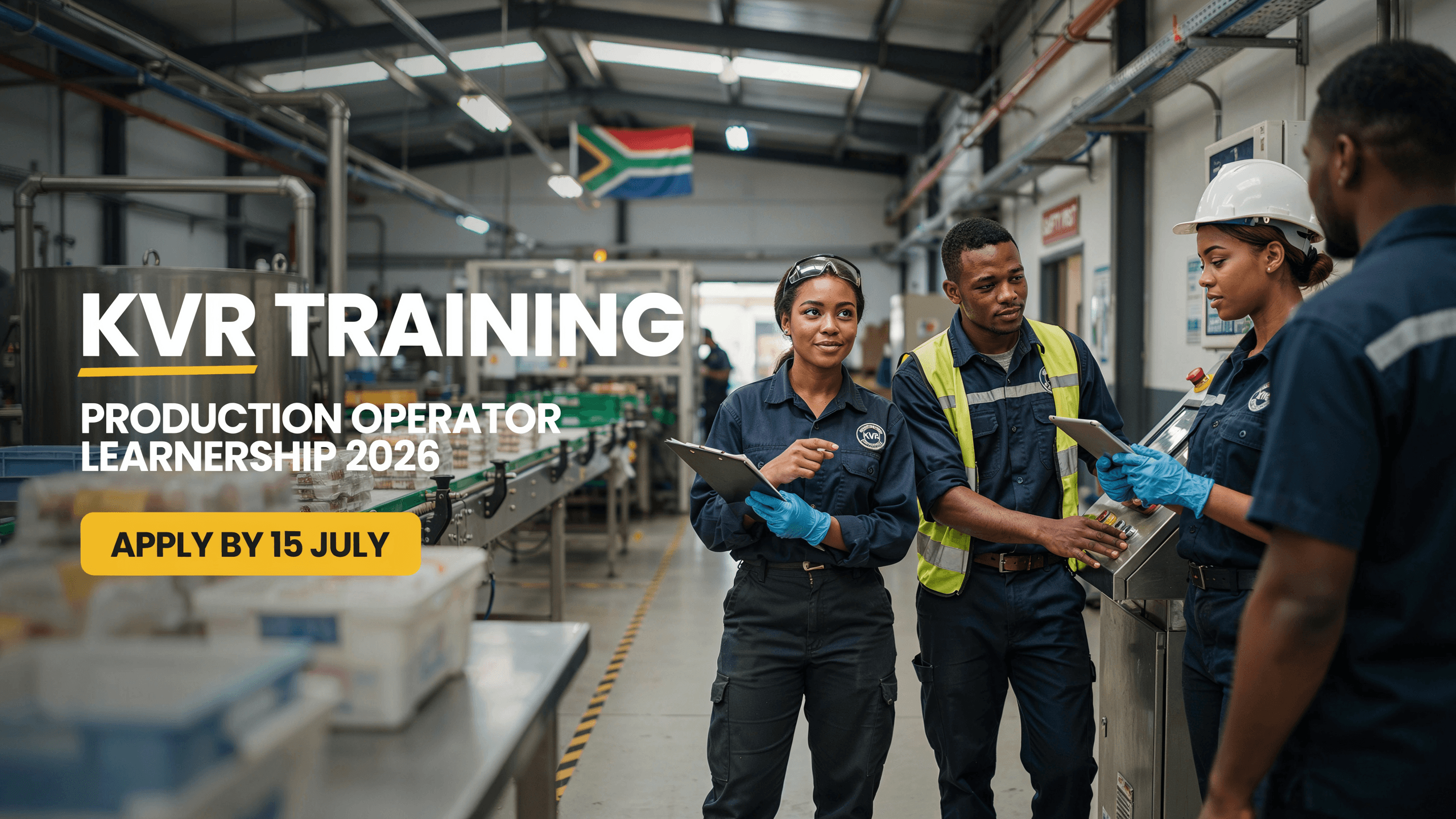 KVR Training Production Operator Learnership 2026 – Apply by 15 July