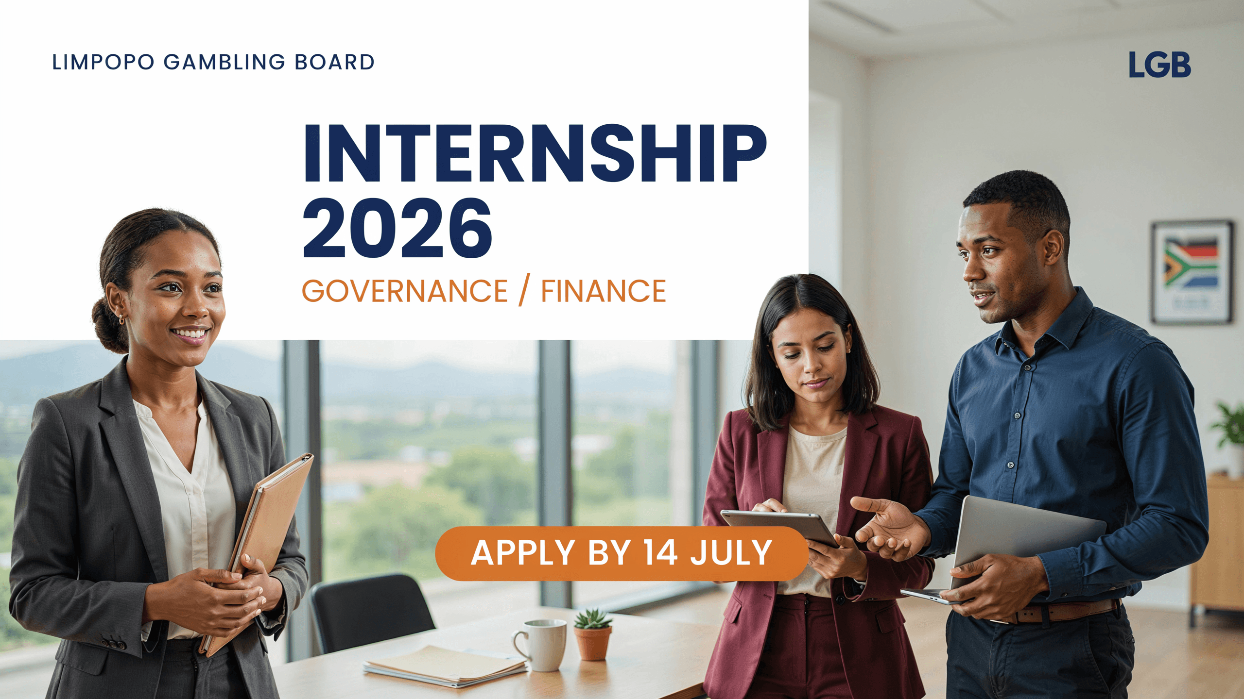 Limpopo Gambling Board Internship 2026 – Governance/Finance, Apply by 14 July