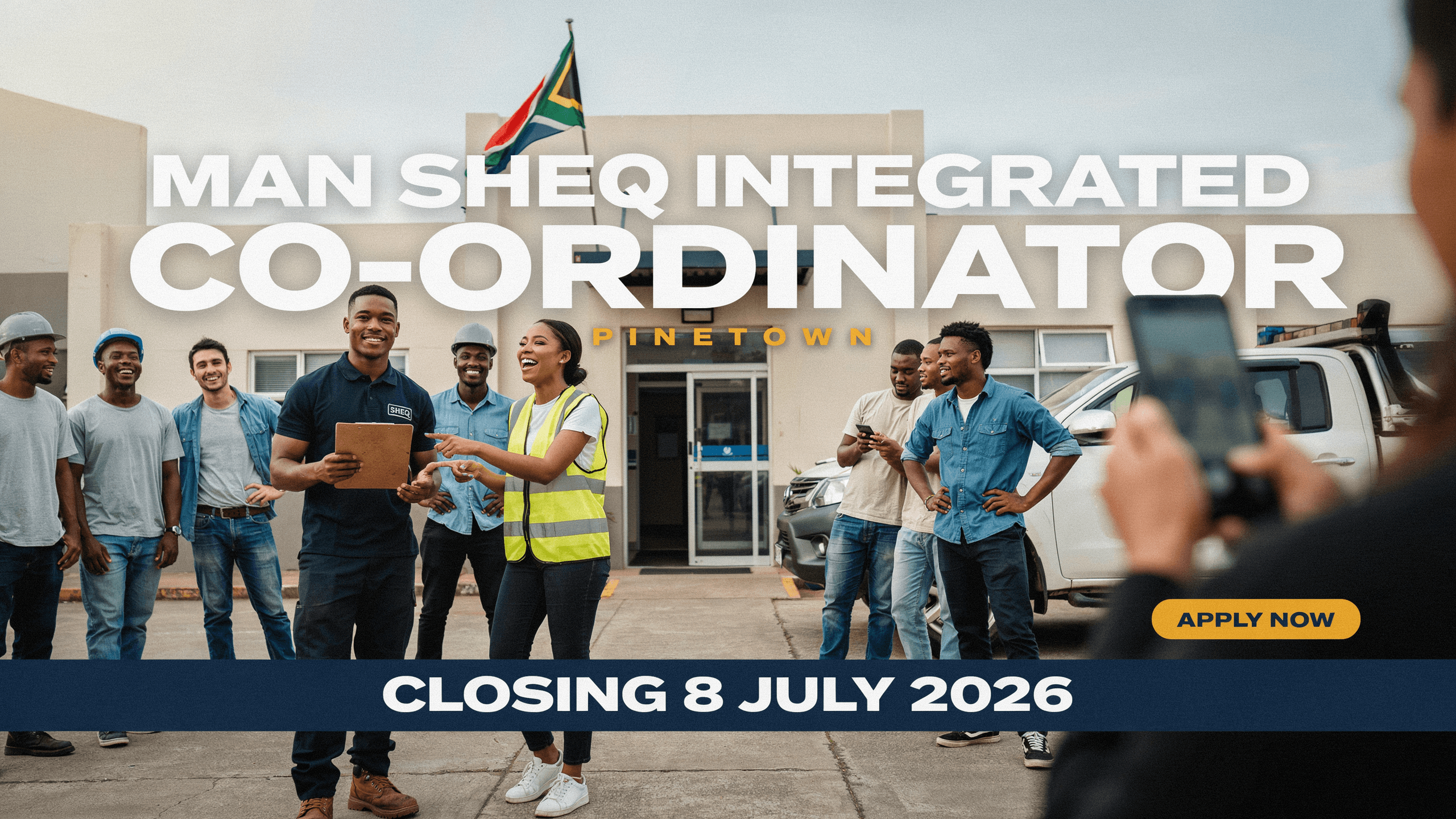 MAN SHEQ Integrated Co‑Ordinator – Pinetown, Closing 8 July 2026