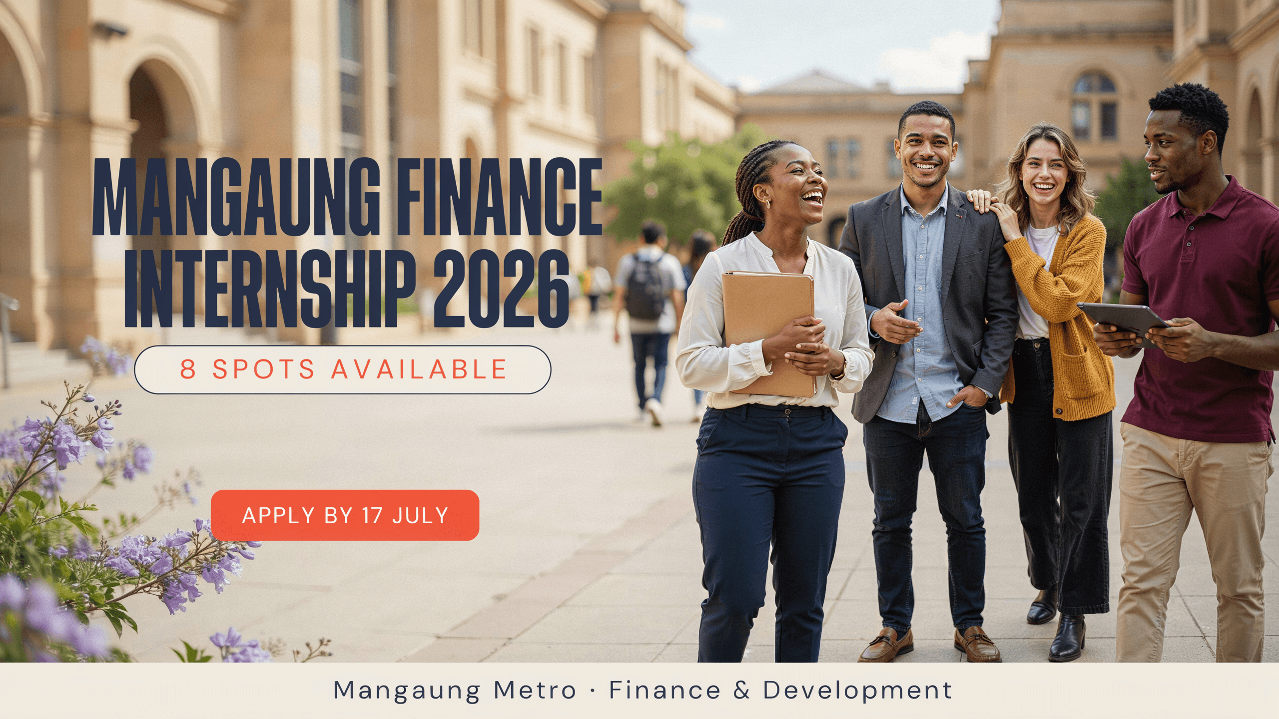 Mangaung Finance Internship 2026 – 8 spots, apply by 17 July
