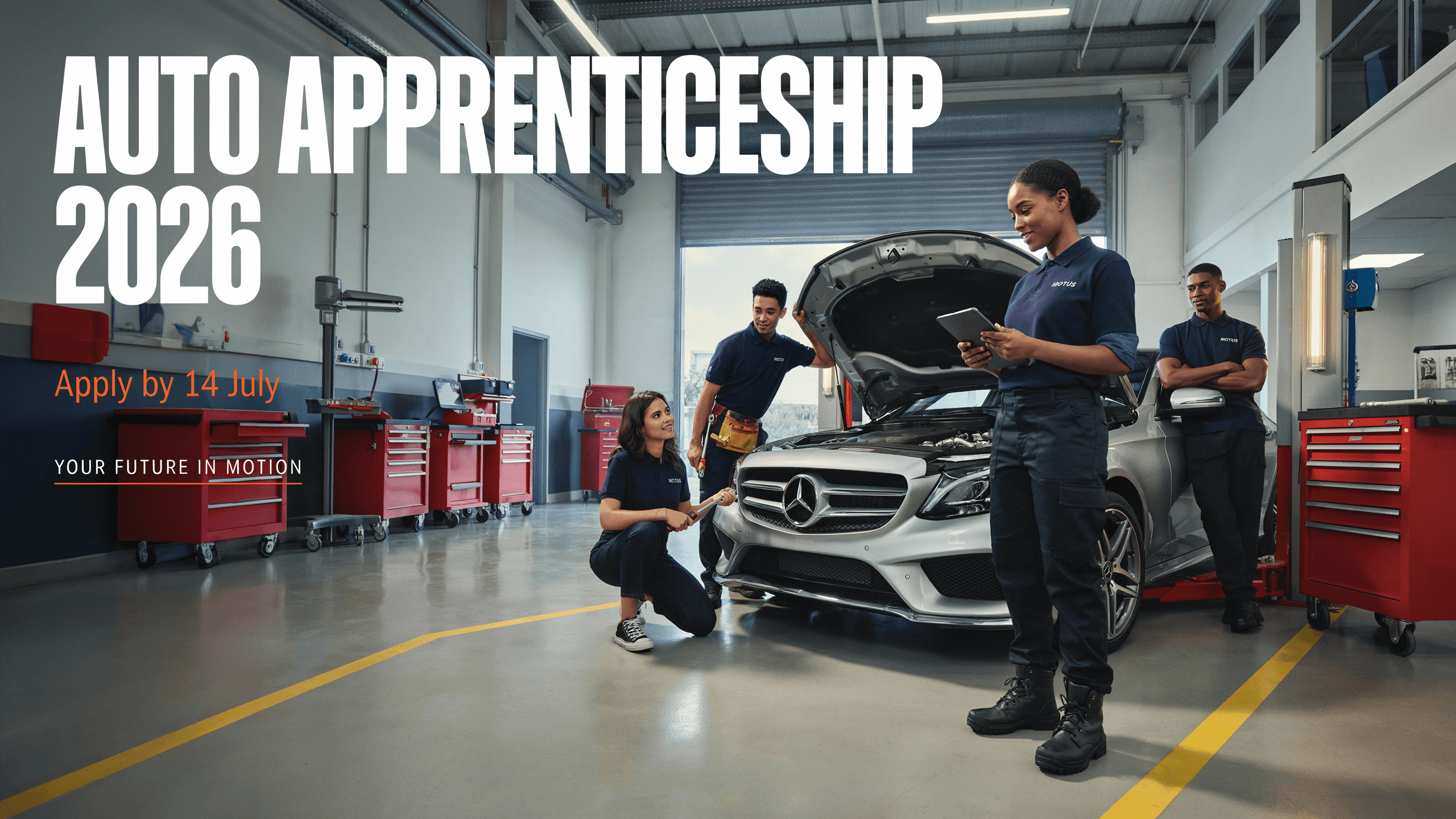 Motus Mercedes‑Benz Auto Apprenticeship 2026 – Apply by 14 July