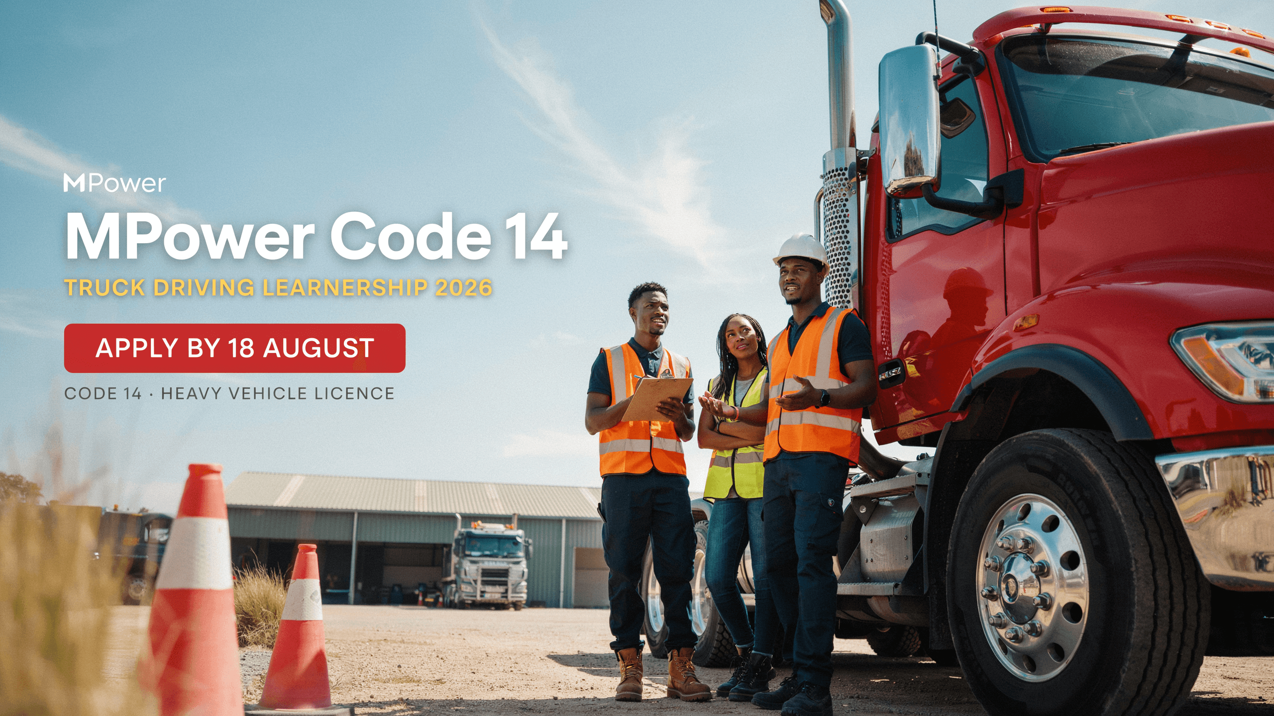 MPower Code 14 Truck Driving Learnership 2026 – Apply by 18 August