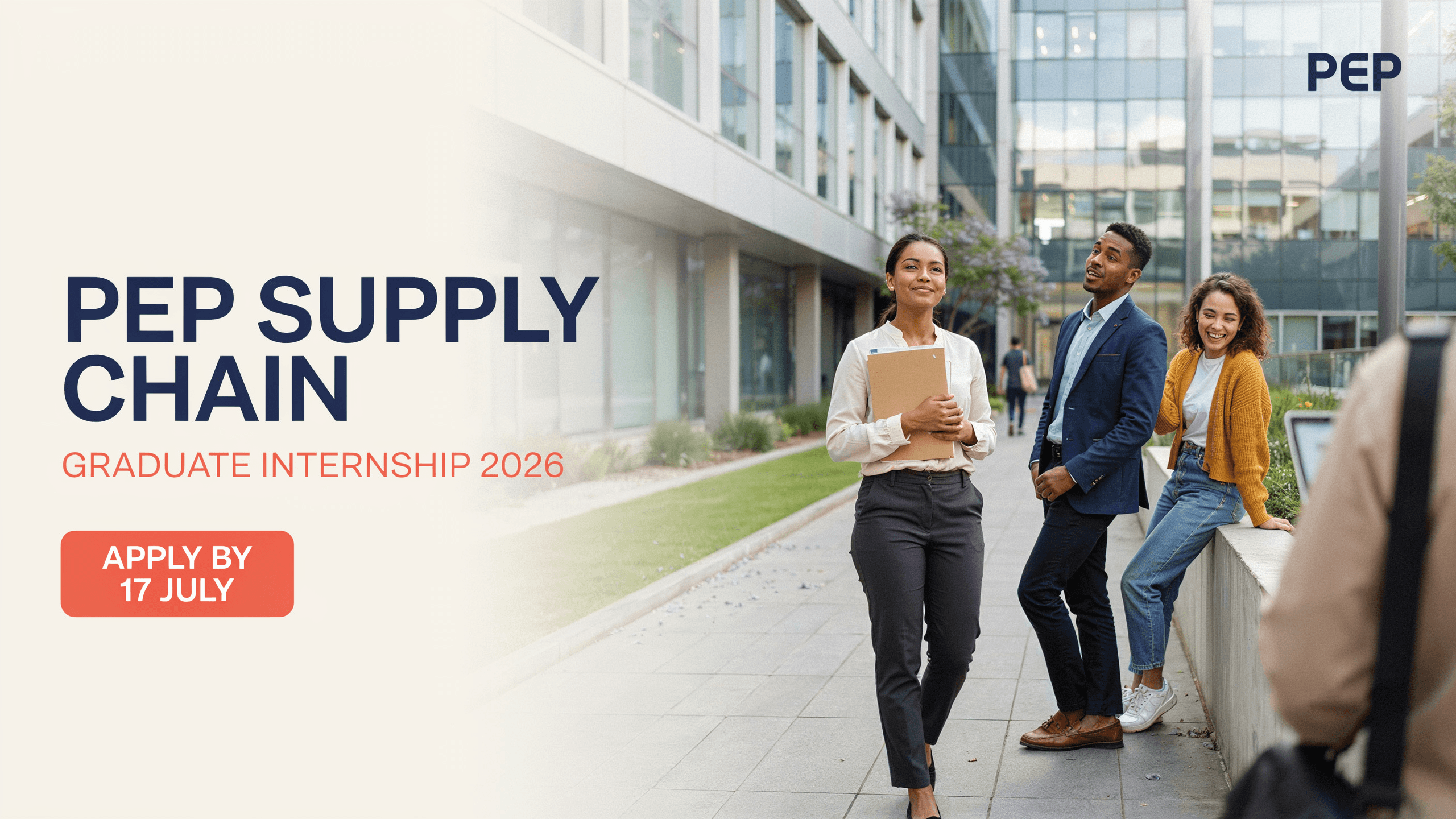 PEP Supply Chain Graduate Internship 2026 – Apply by 17 July