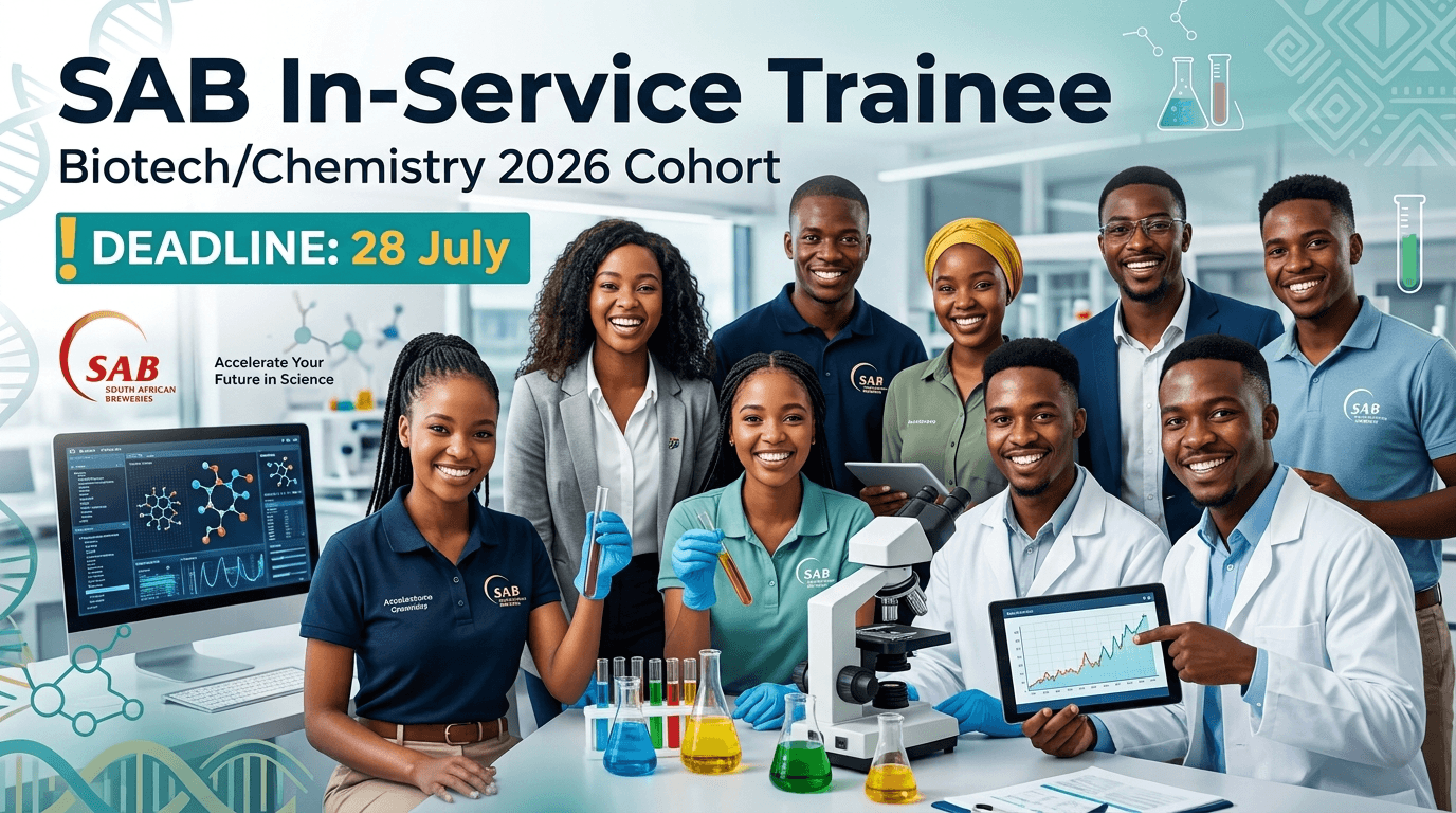 SAB In‑Service Trainee – Biotech/Chemistry 2026 Deadline 28 July