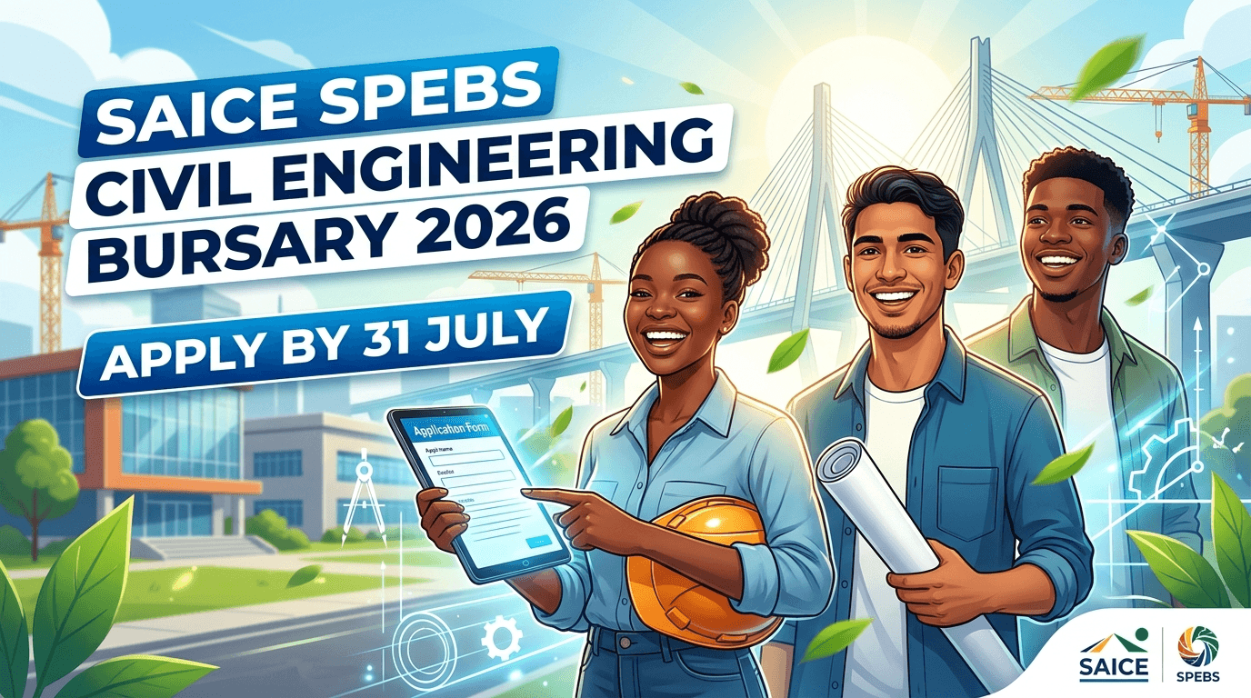 SAICE SPEBS Civil Engineering Bursary 2026 – Apply by 31 July