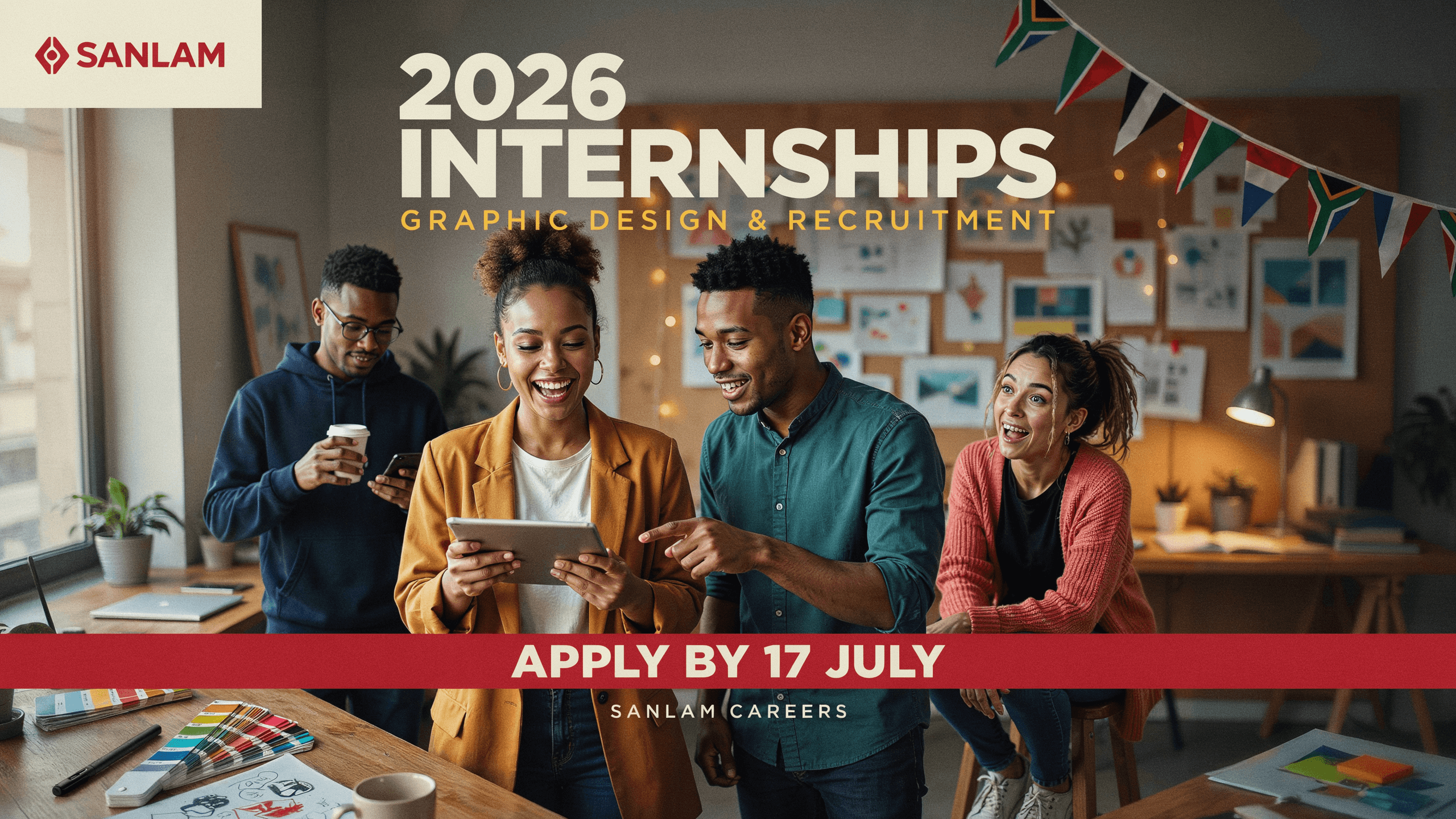 Sanlam 2026 Graphic Design & Recruitment Internships (deadline 17 July)