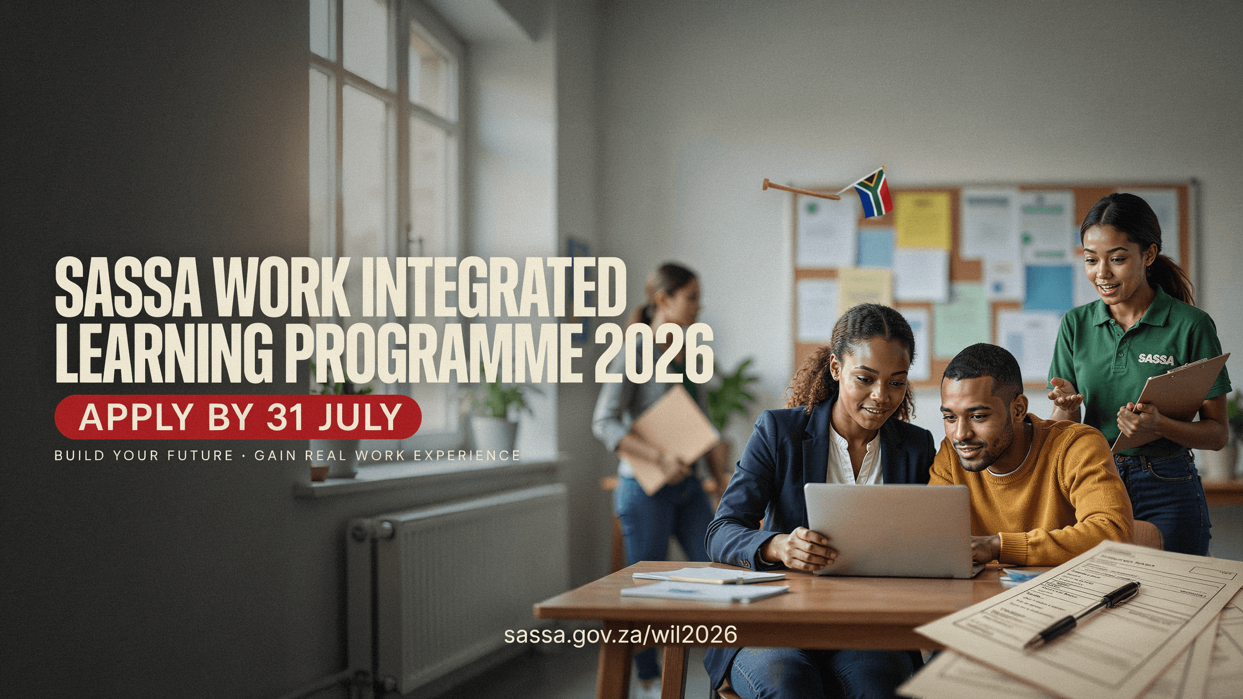 SASSA Work Integrated Learning Programme 2026 – Apply by 31 July