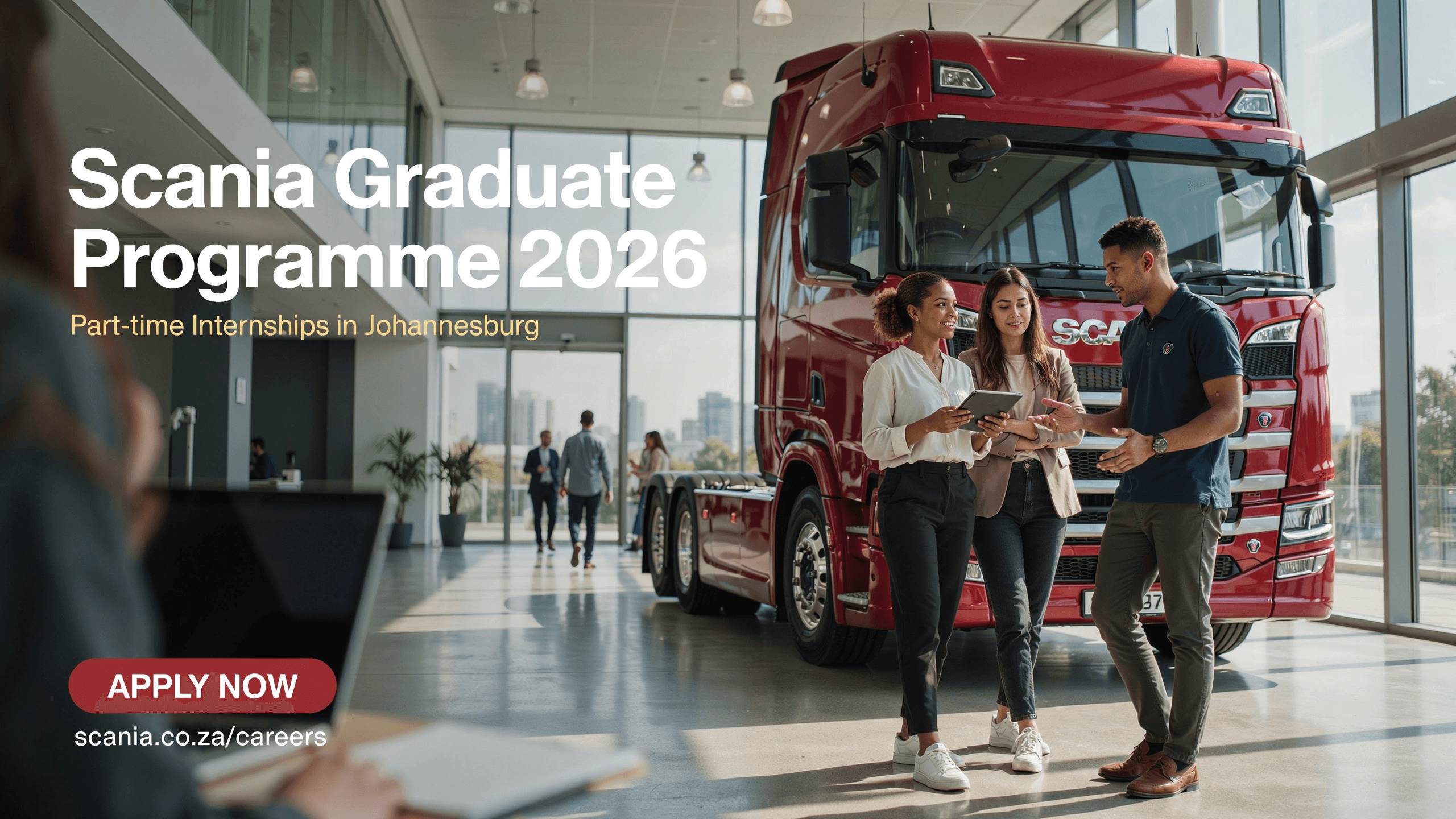 Scania Graduate Programme 2026 – Part-time Internships in Johannesburg