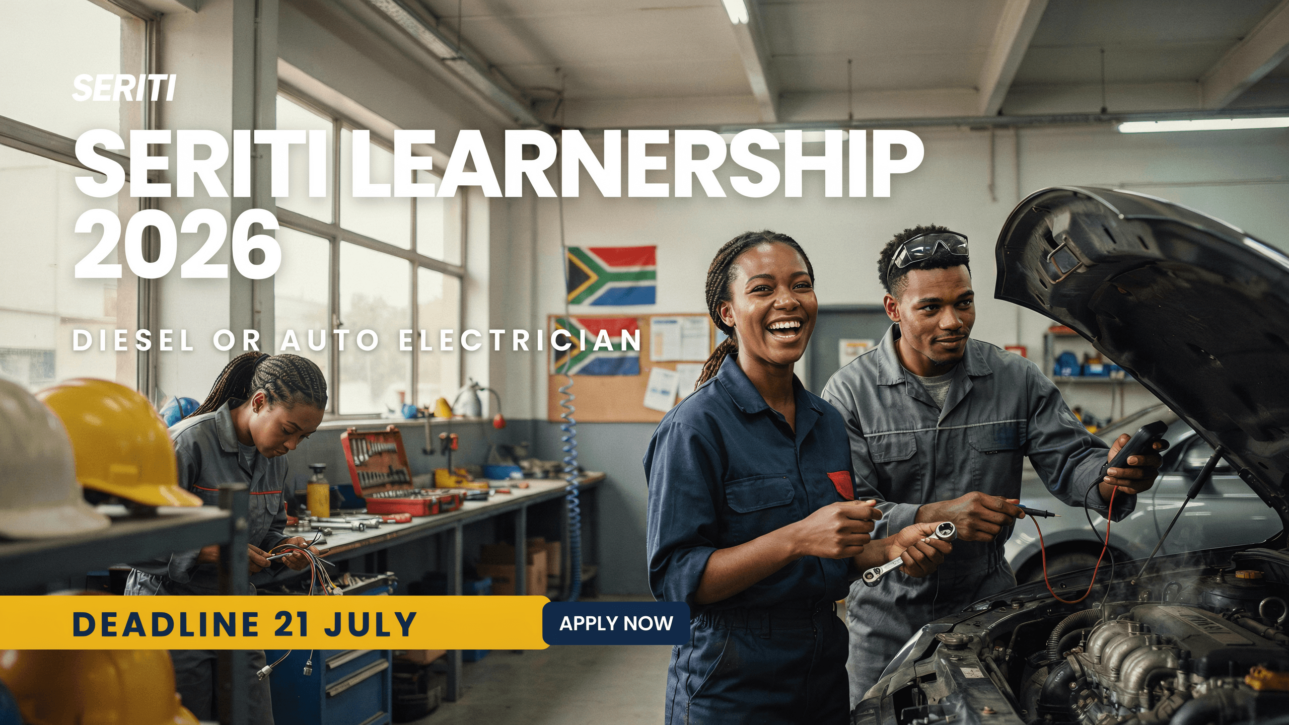 Seriti Learnership 2026 – Diesel or Auto Electrician – Deadline 21 July