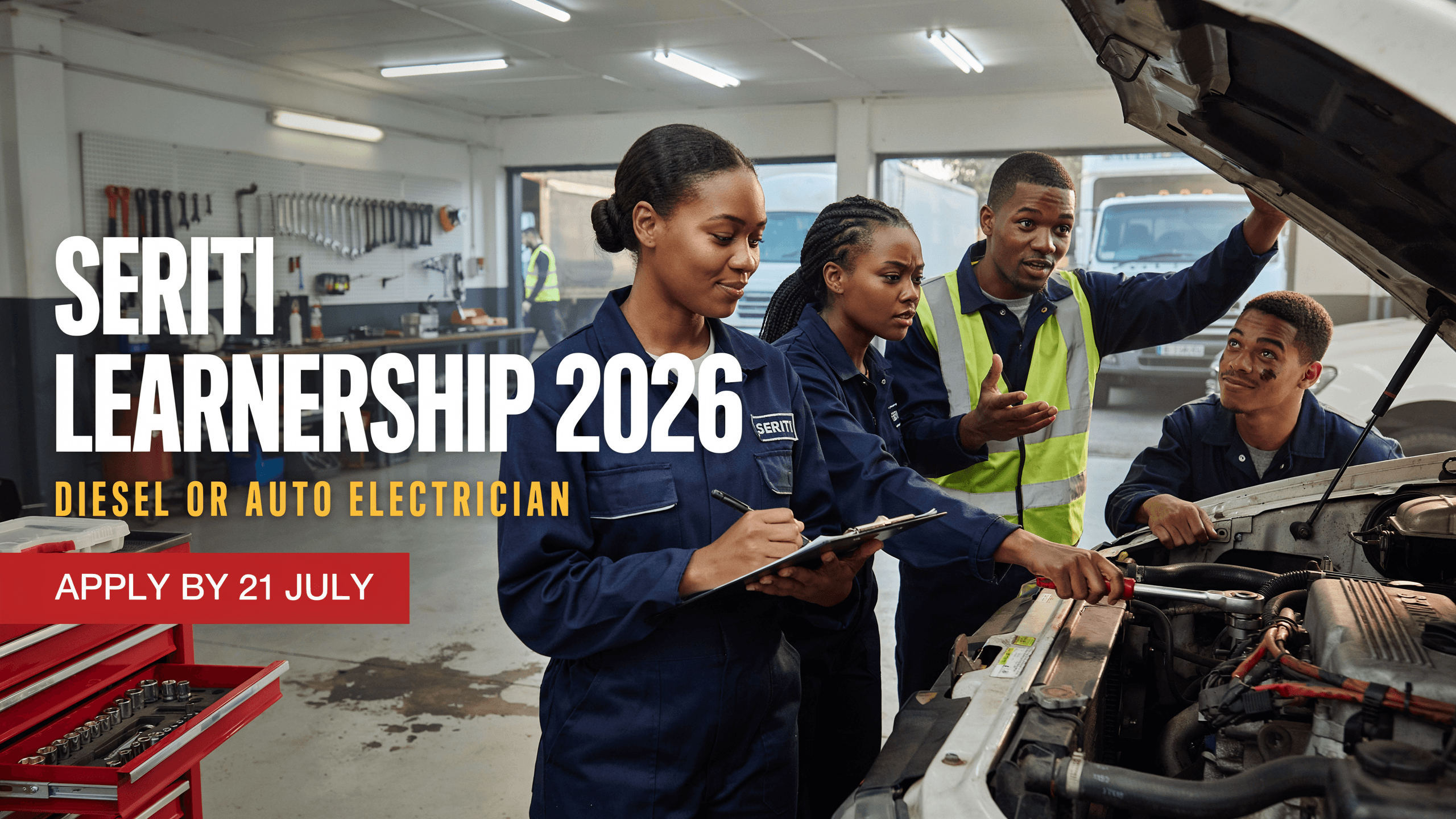 Seriti Learnership 2026- Diesel or Auto Elec, Ends 21 July