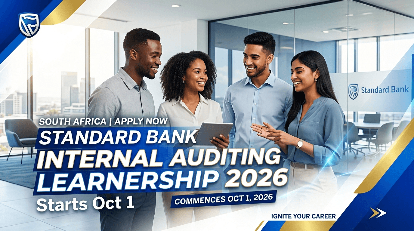 Standard Bank Internal Auditing Learnership 2026 – Starts Oct 1