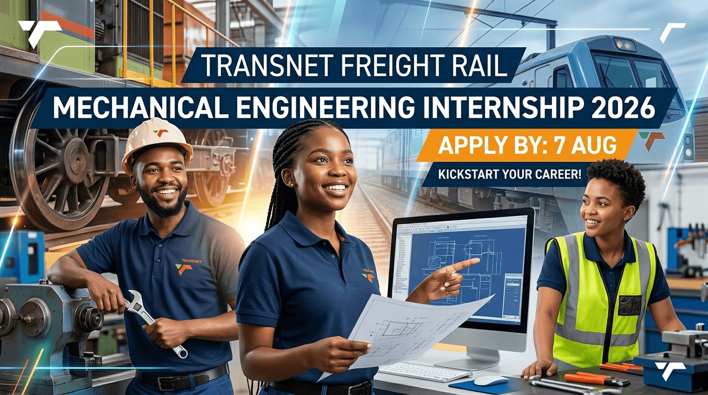 Transnet Freight Rail Mechanical Eng Internship 2026 – Apply by 7 Aug