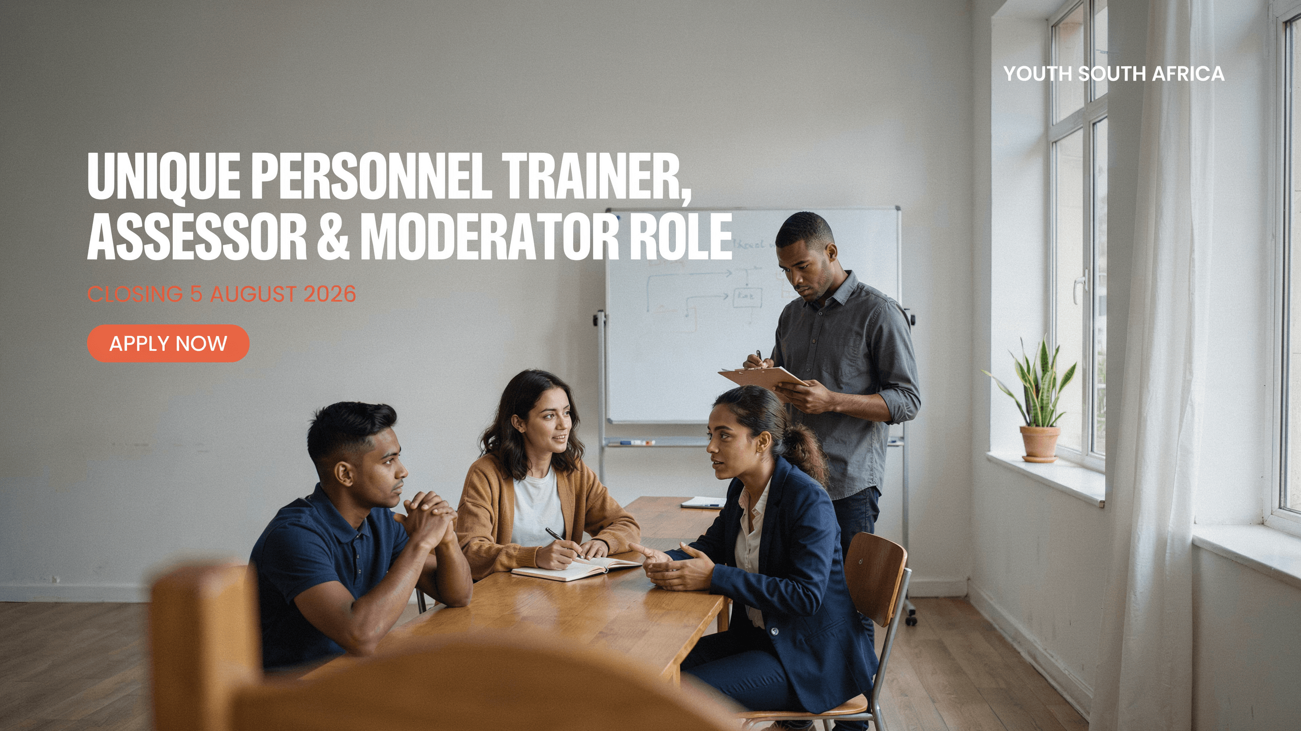 Unique Personnel Trainer, Assessor & Moderator role – closes 5 Aug 2026