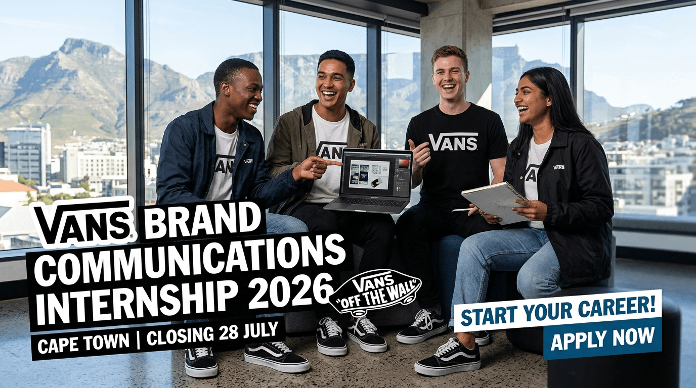 VANS Brand Communications Internship 2026 – Closing 28 July, Cape Town