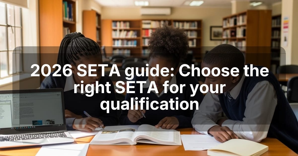 2026 SETA guide: Choose the right SETA for your qualification