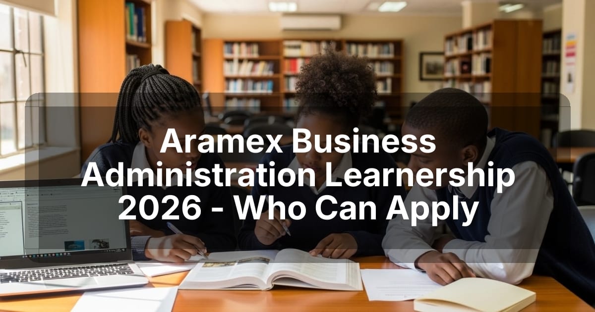 Aramex Business Administration Learnership 2026 - Who Can Apply