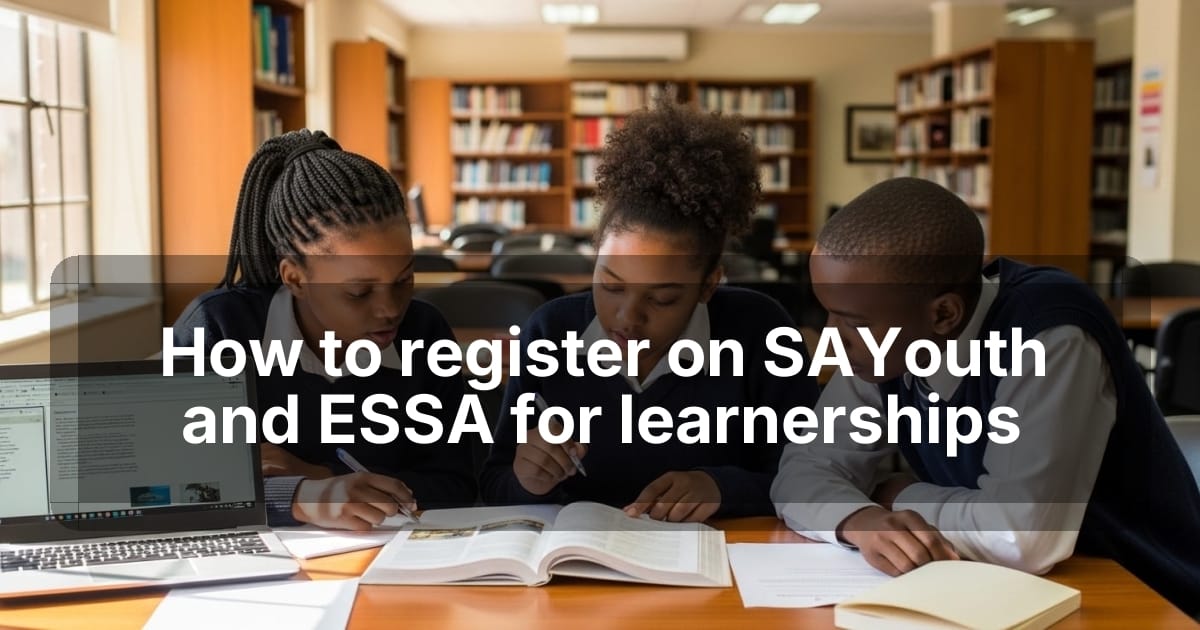 How to register on SAYouth and ESSA for learnerships