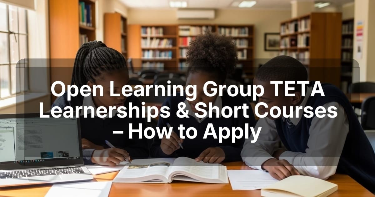 Open Learning Group TETA Learnerships & Short Courses – How to Apply